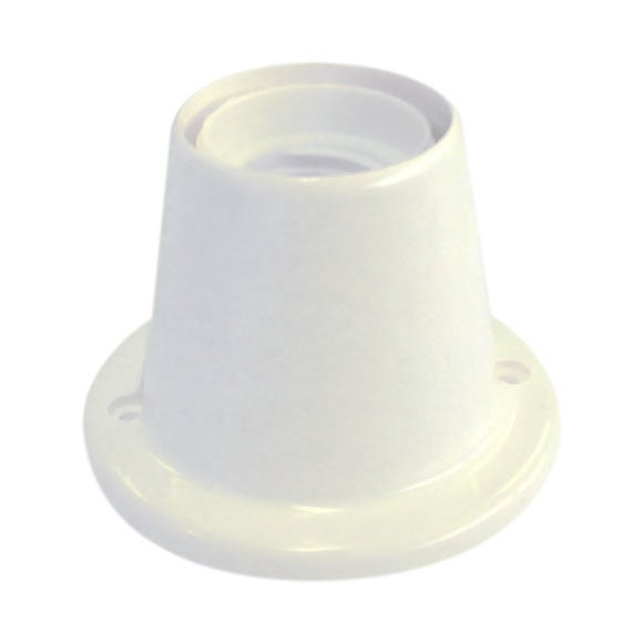 Casquilho base direita BK E27 BRANCO - 2