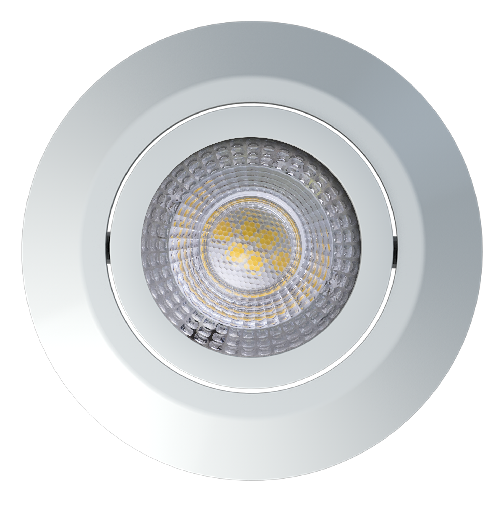 Pack de 5 focos empotrados aro blanco