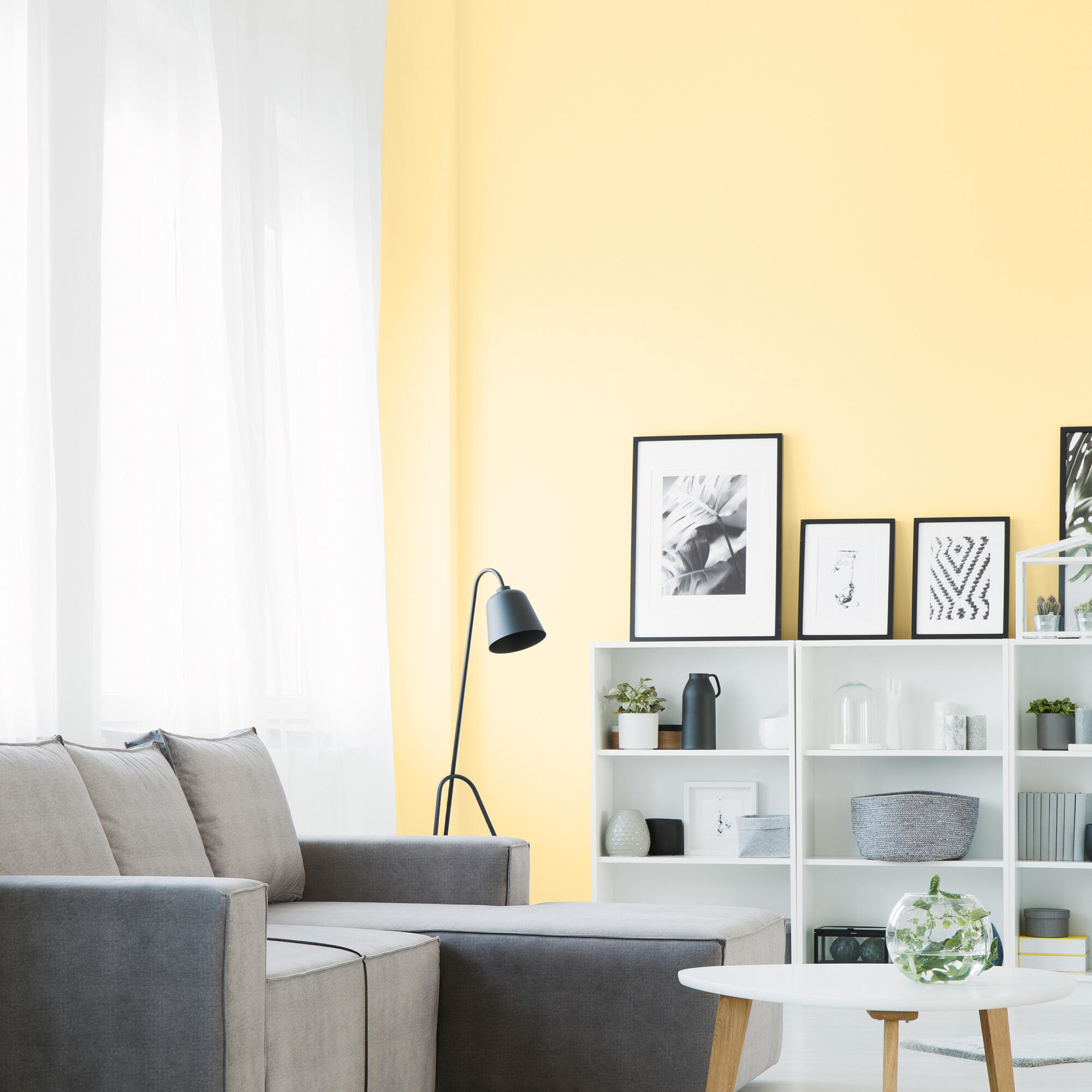 Pintura de interior Color a tu gusto LUXENS color amarillo anaranjado suave muy luminoso mate 750ml para paredes y techos - 3