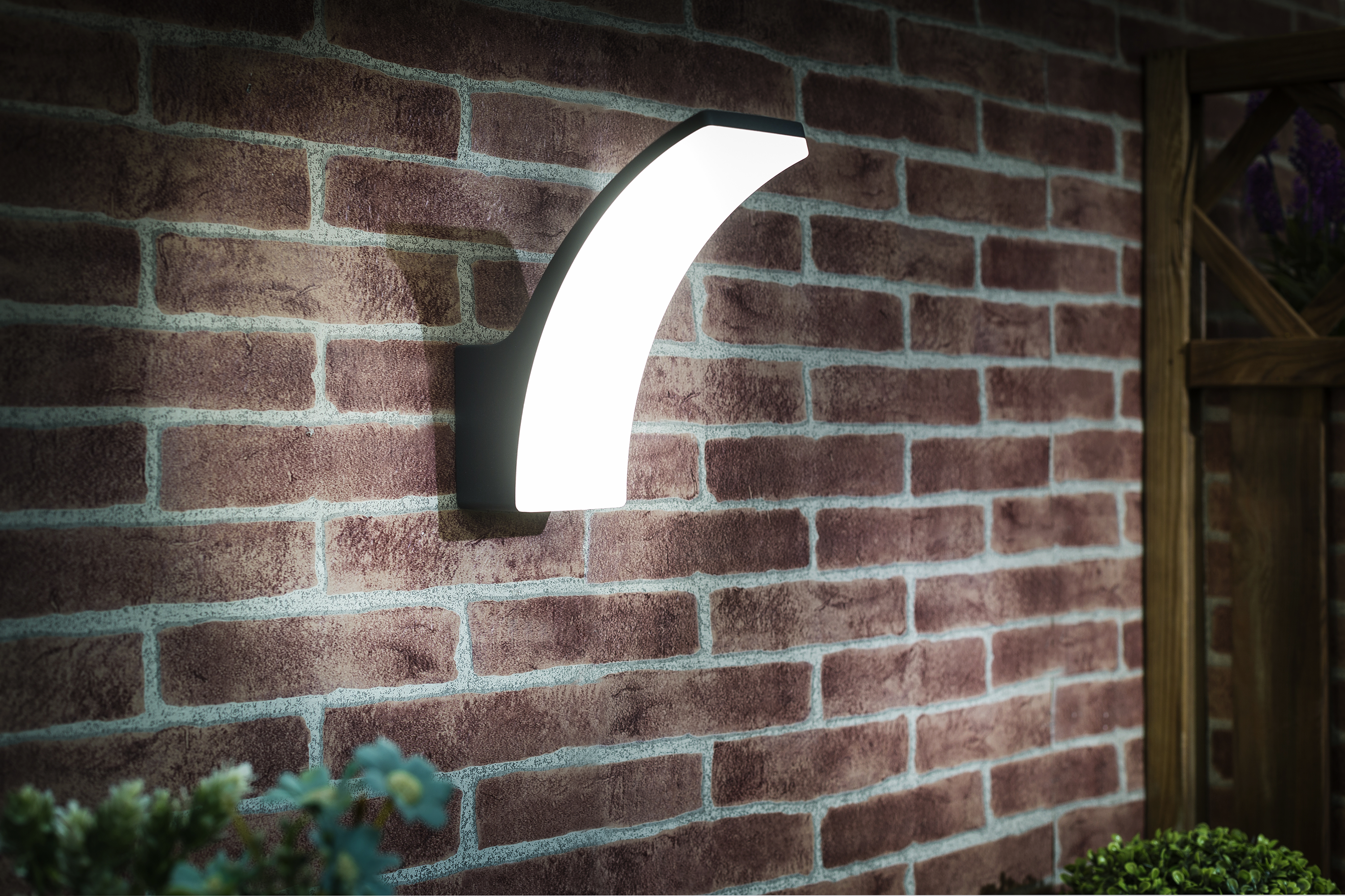 Applique LED moderno da esterno Lakko grigio IP44, luce bianco naturale 1200 lumen, INSPIRE - 7