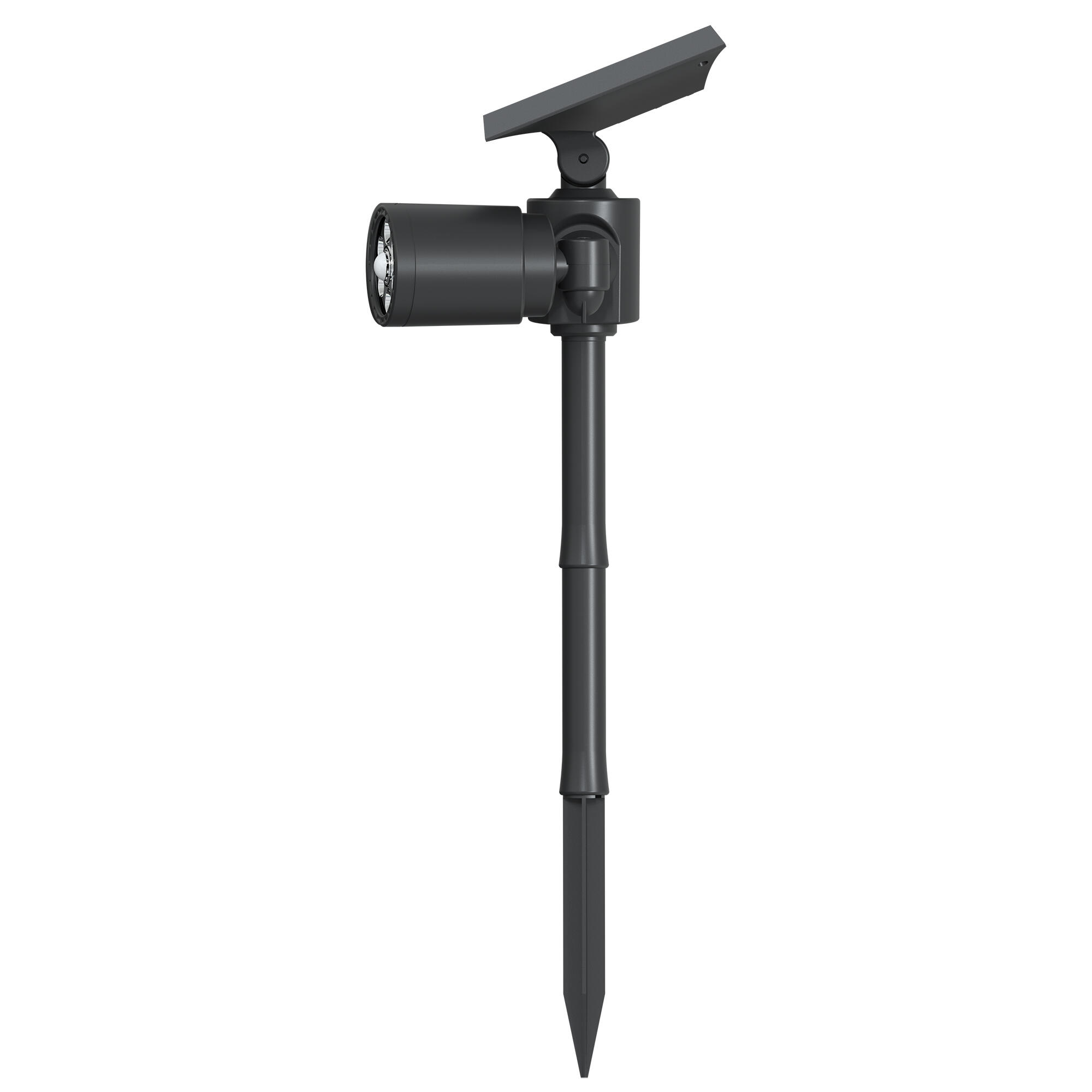 Baliza jardín solar exterior LED negro Orbis Duo IP65 con sensor crepuscular y detector de movimiento - 5