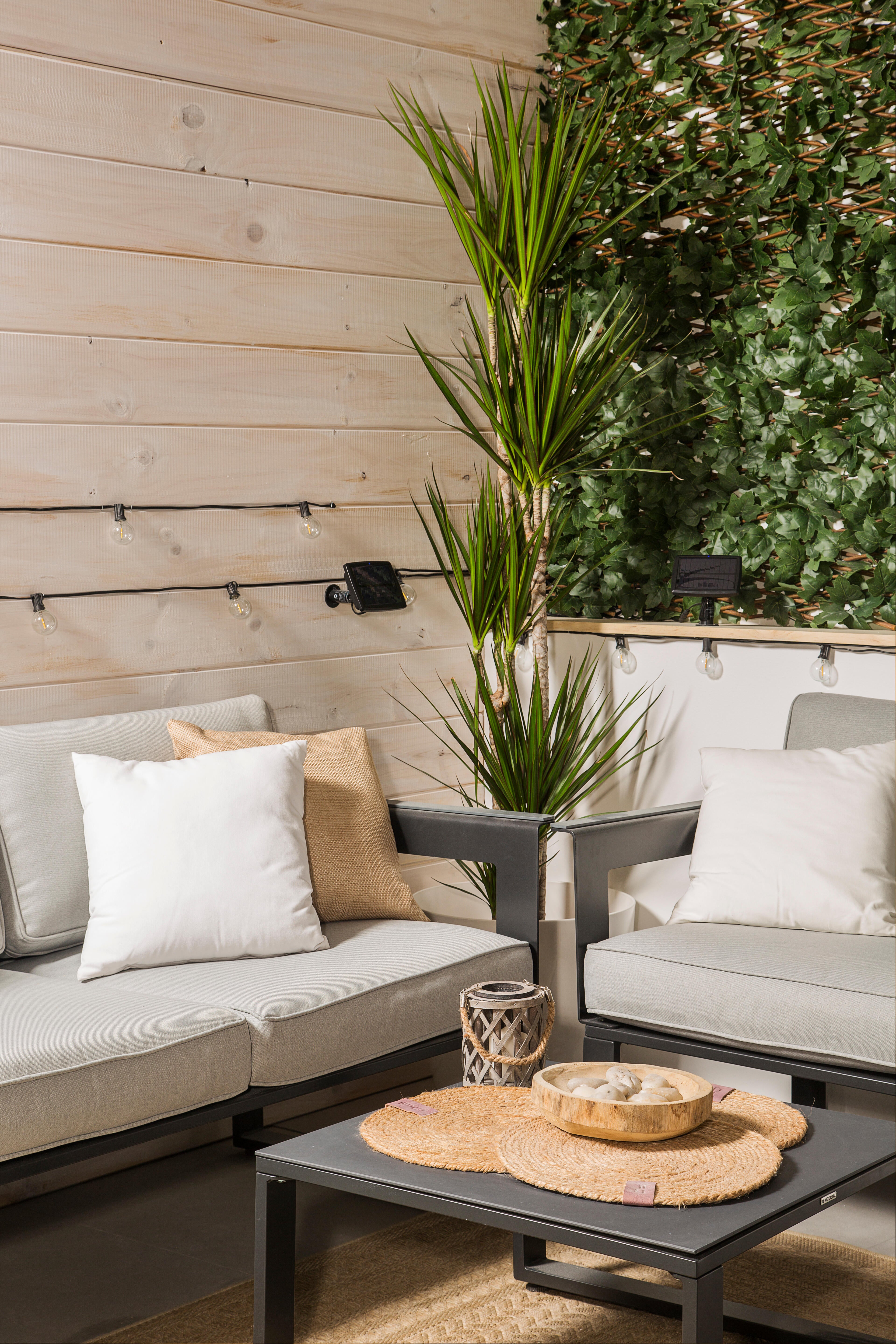 Guirnalda solar exterior LED blanco cálido con sensor crepuscular  Borealis IP44 8h. autonomía - 11