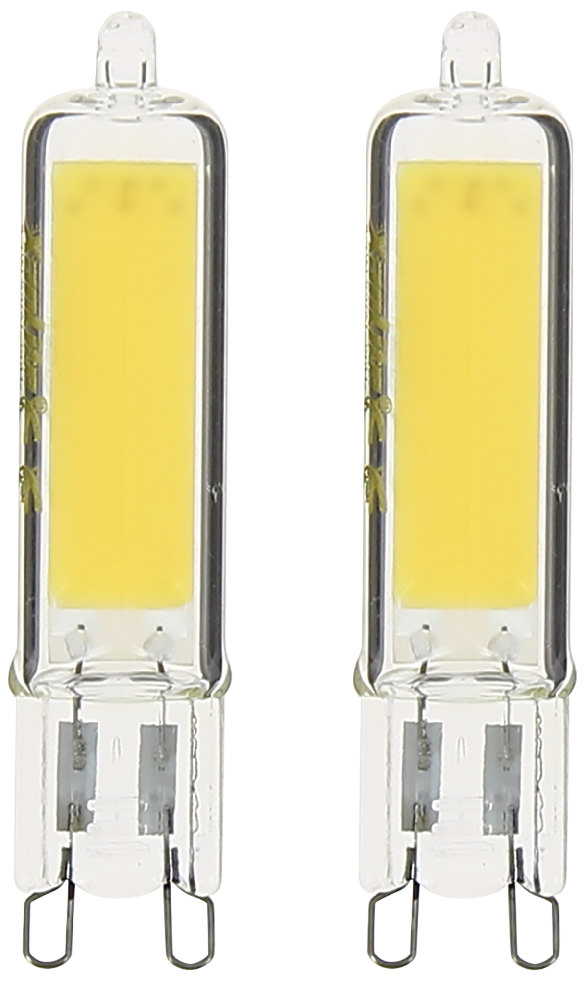 Pack de 2 bombillas led g9 cápsula 400 lm blanco cálido