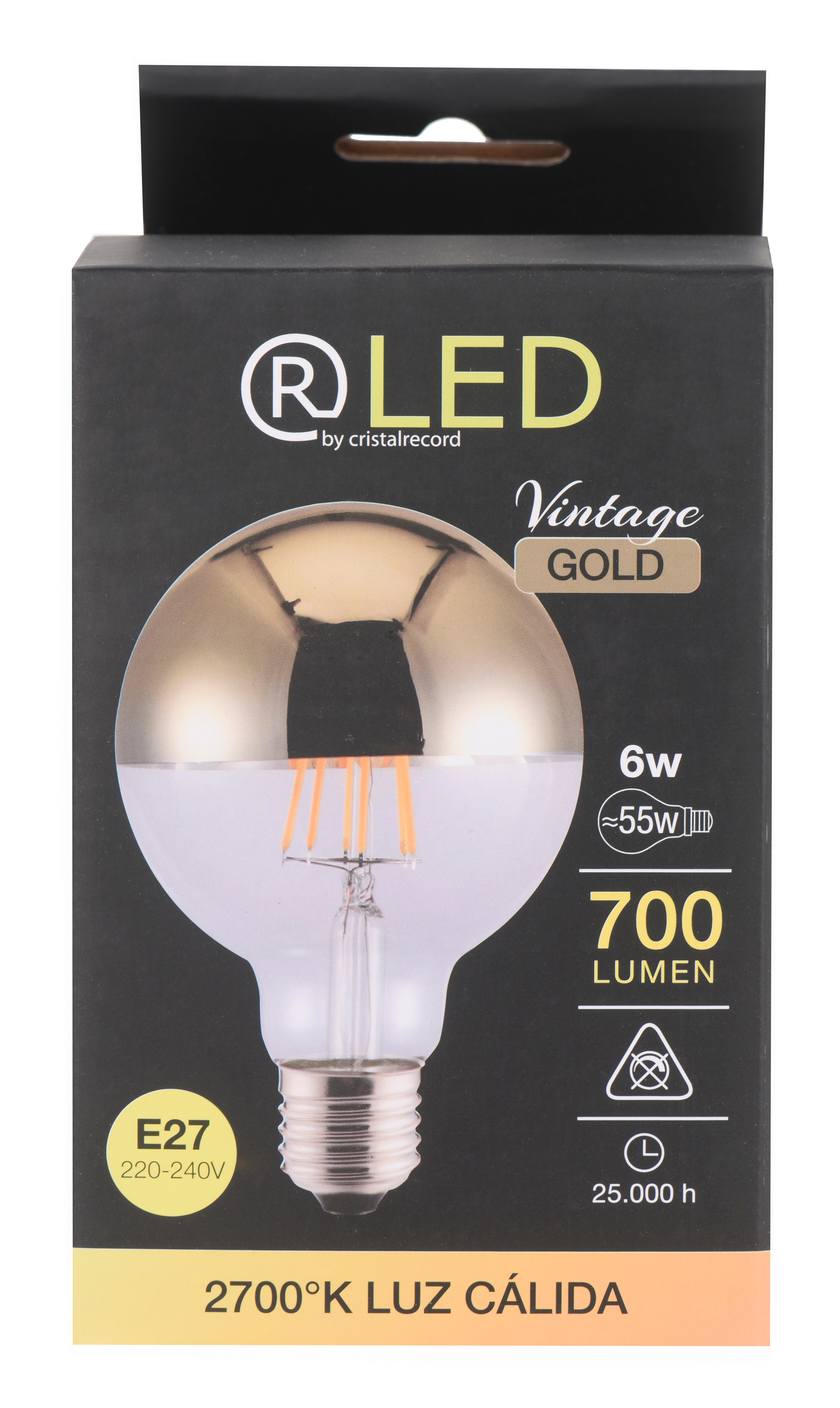 Lâmpada led decorativa globo95 E27 luz amarela Osram - 5
