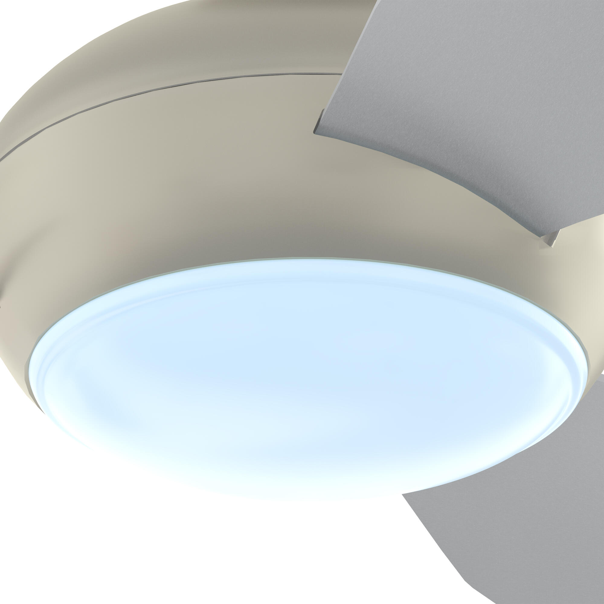 Ventilador de techo con luz motor DC Capri plata - 12
