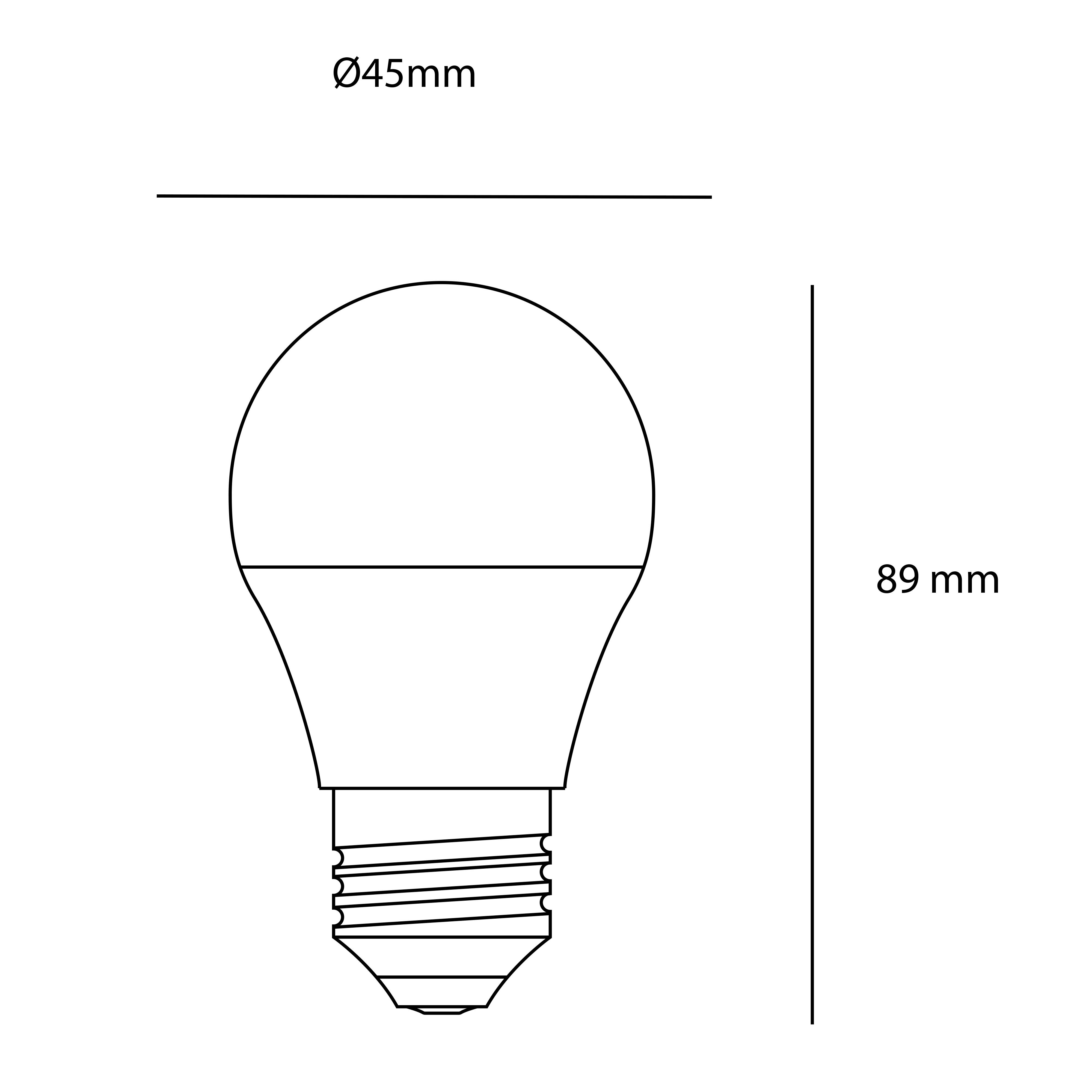 Lâmpada led esférica E27 800 lm 6000K
 - 5