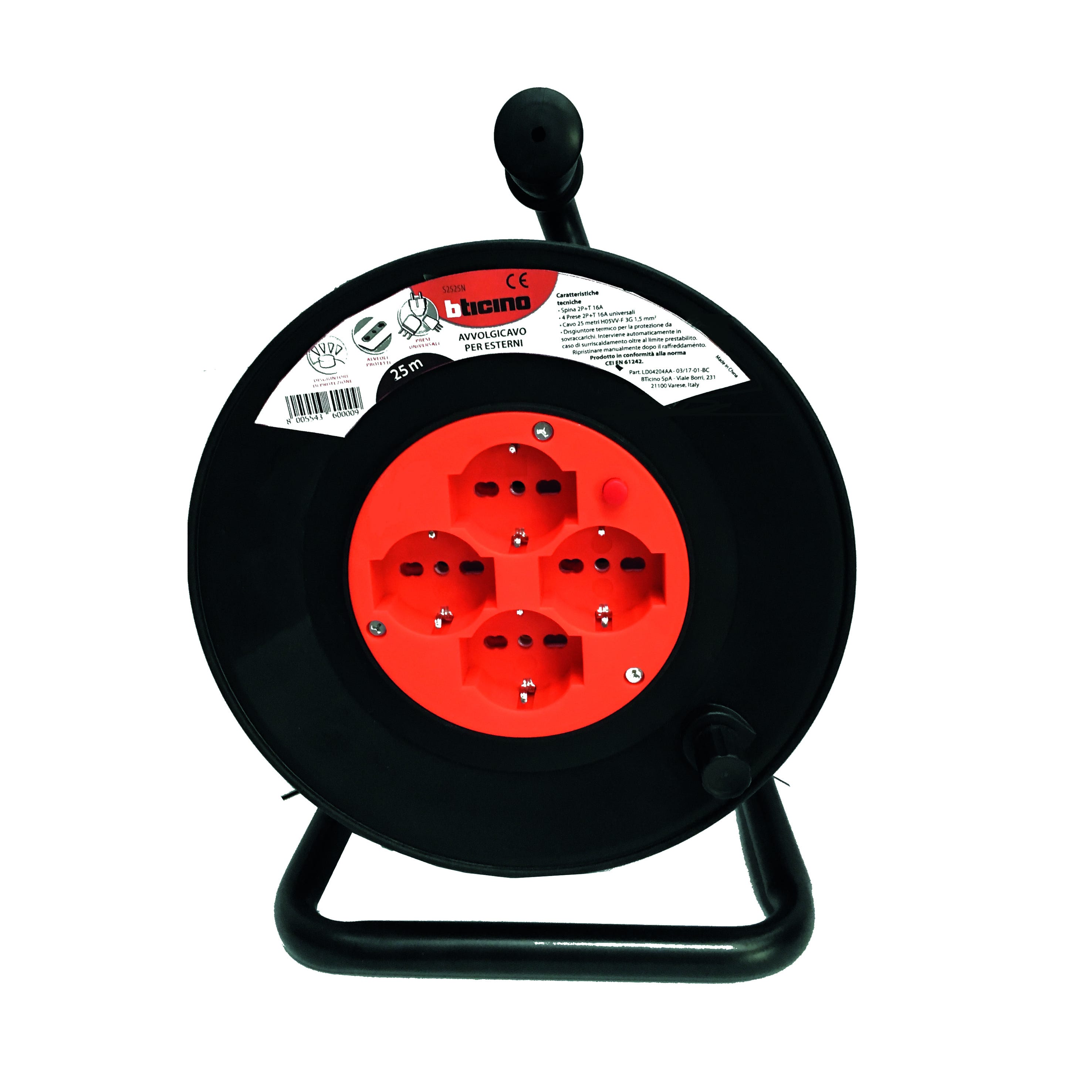 Avvolgicavo domestico 4 prese, cavo H05VV-F3G1.0MM2, 5M ,CE | Leroy Merlin Avvolgicavo domestico 4 prese, cavo H05VV-F3G1.0MM2, 5M ,CE | Leroy Merlin