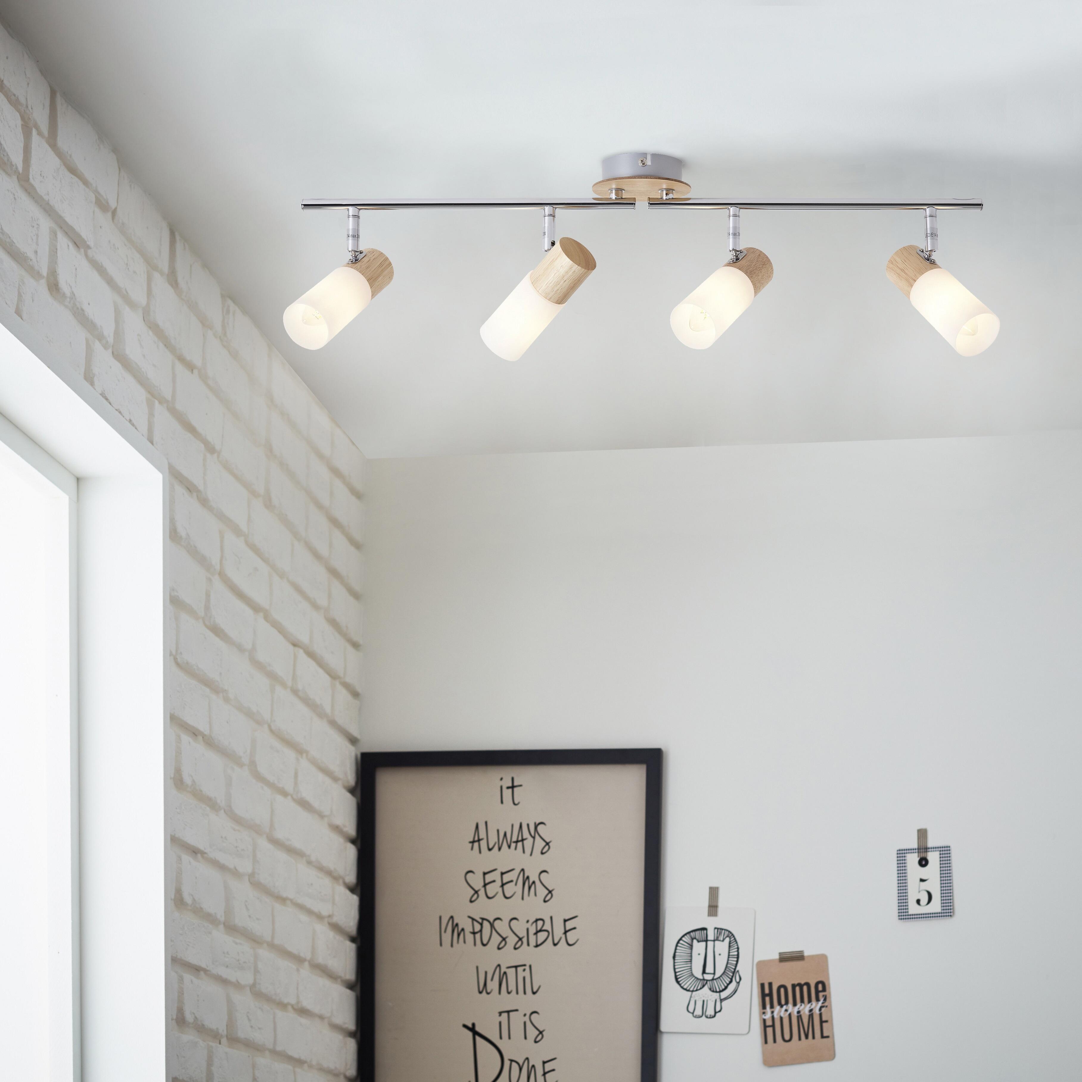 Foco decorativo BABSAN 4 FOCOS MADEIRA - 9