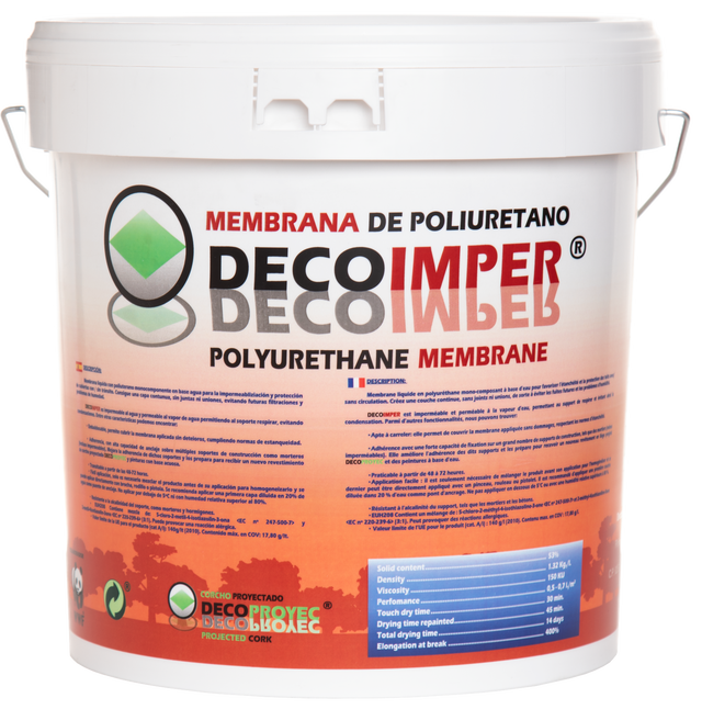 Pintura impermeabilizante DECOPROYEC 15l gris