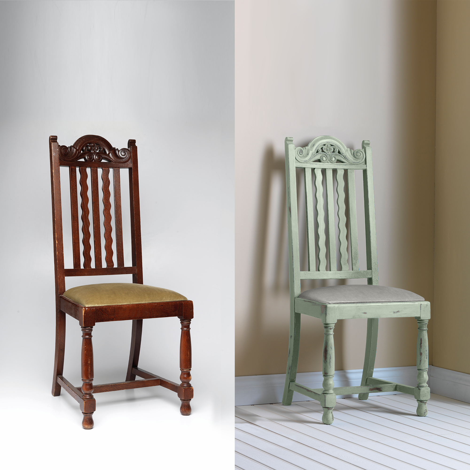 Pintura a la tiza CHALKY FINISH RUST-OLEUM 750 ml verde laurel - 3