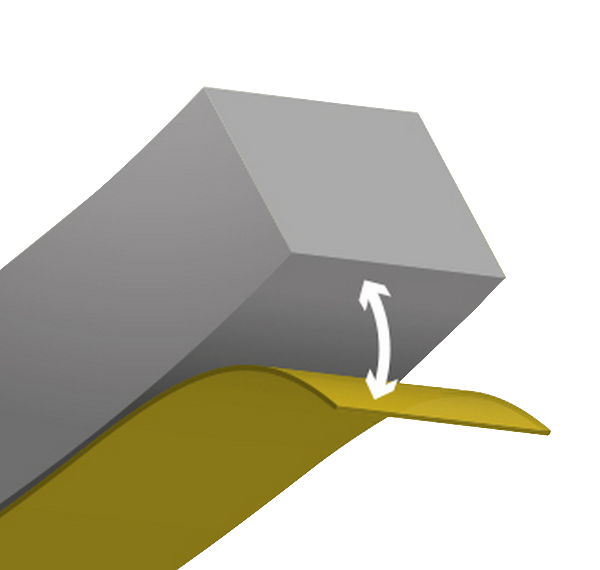 Burlete para puertas de garaje  AXTON adhesivo en color gris, 17 mm de anchura x 6 m de longitud. Impide el paso del agua.  Perfil junta para espacio grande. Recortable. Tipo de instalación encolado.  - 5