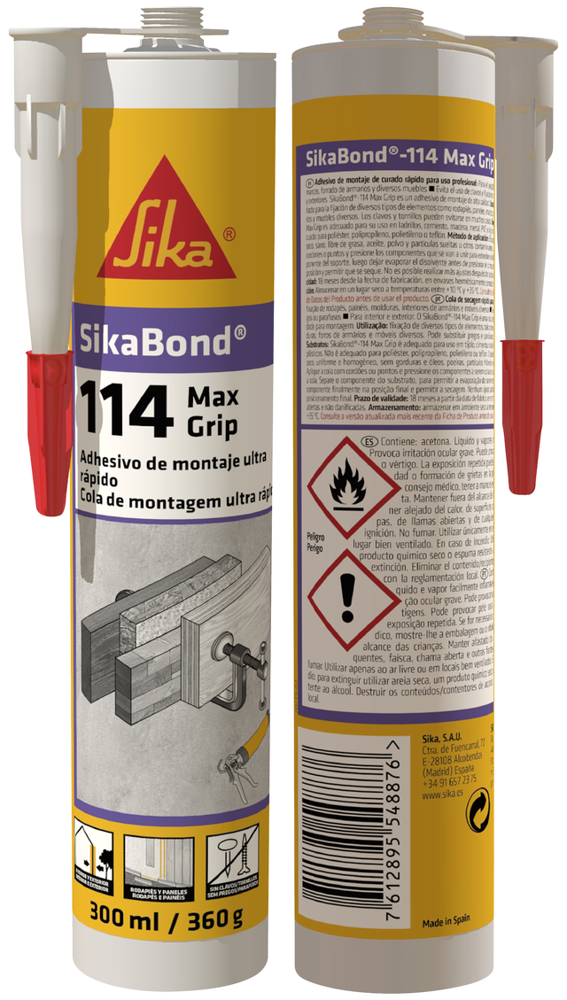Prego líquido 300 ml Sikabond 114 maxgrip