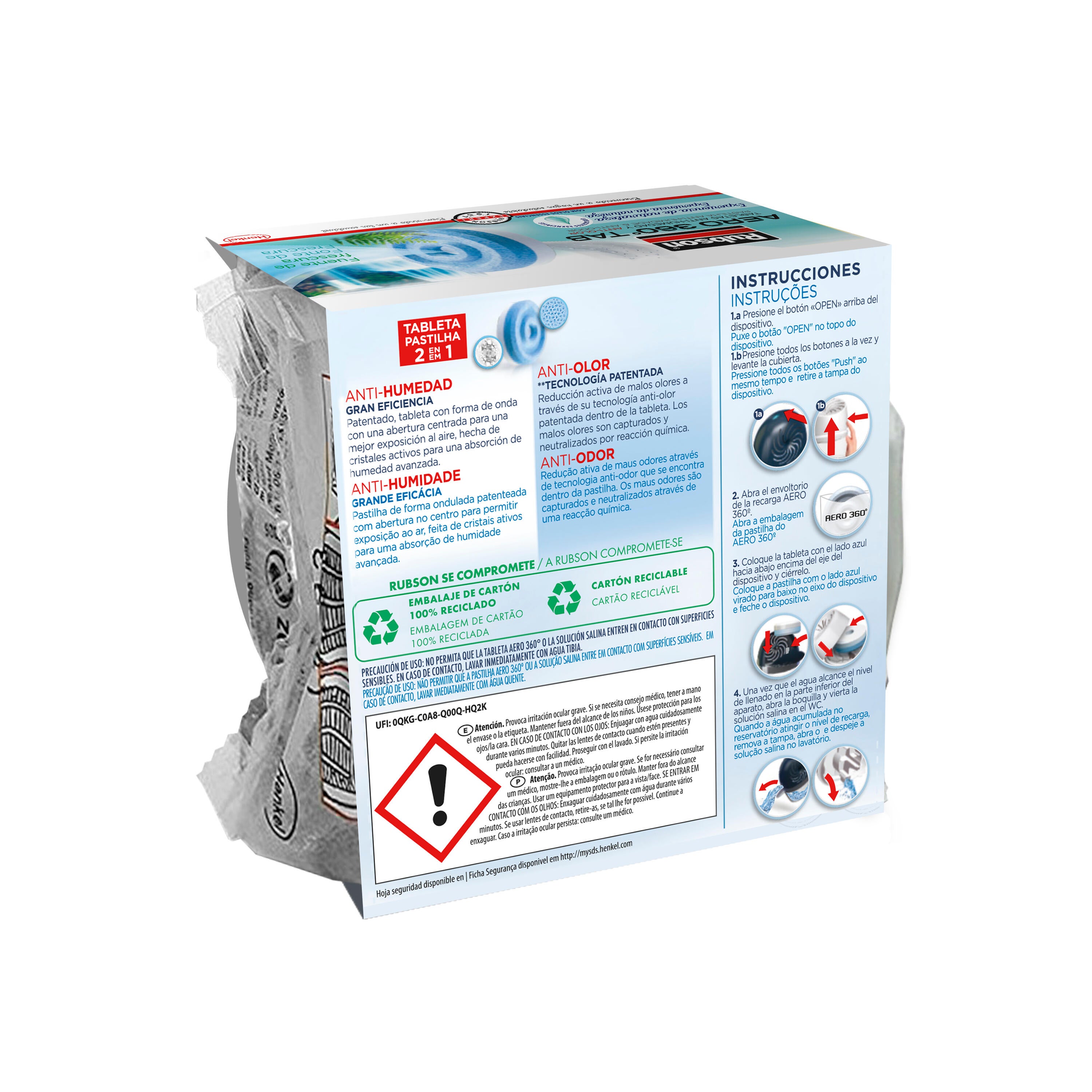 Recarga anti-humidade fruta Rubson Aero360 - 11