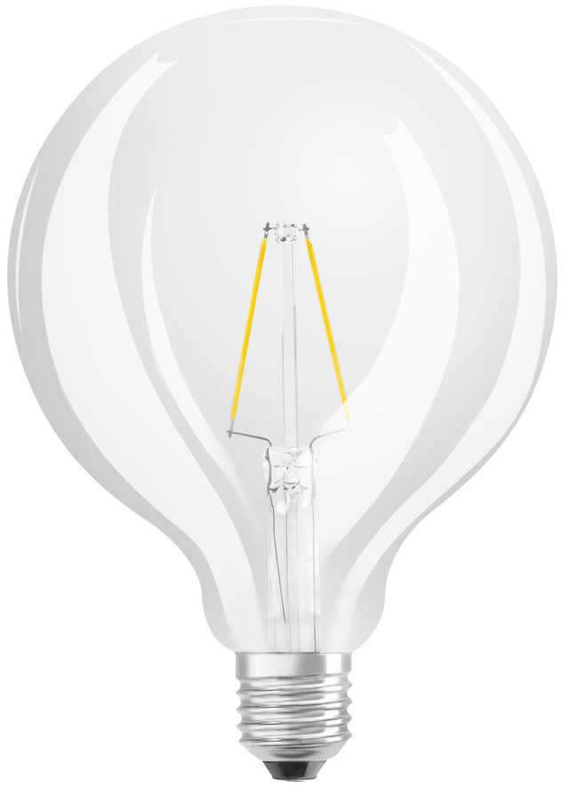 Lâmpada led decorativa GLB125 E27 250 lm luz amarela Osram