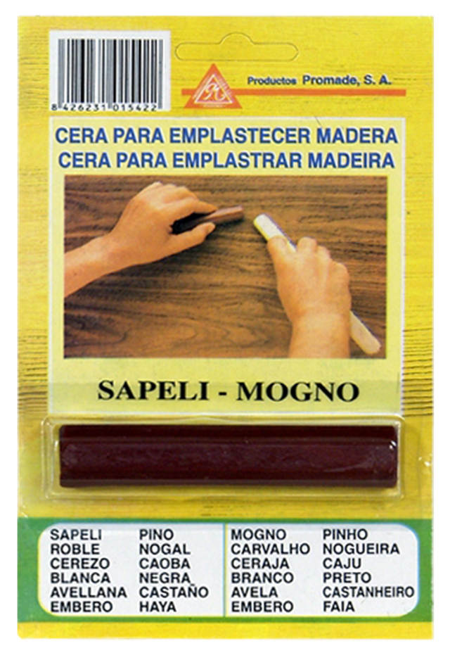 Cera para madeira acetinado 30gr mogno Promade