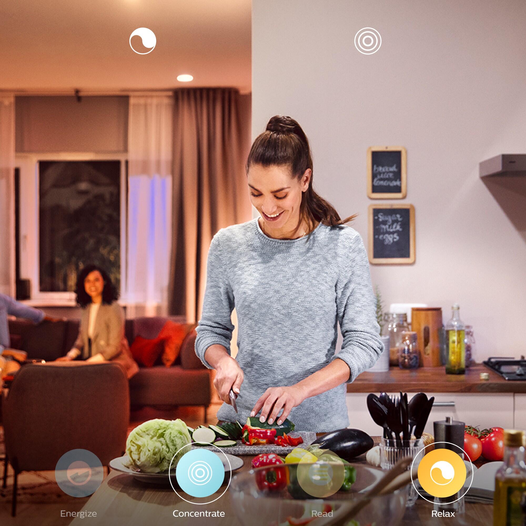 Lampadina HUE AMBIENCE BLUETOOTH, LED, GU10 faretto, trasparente, cct, 5W= 350 LM 42° dimmerabile, PHILIPS HUE - 4