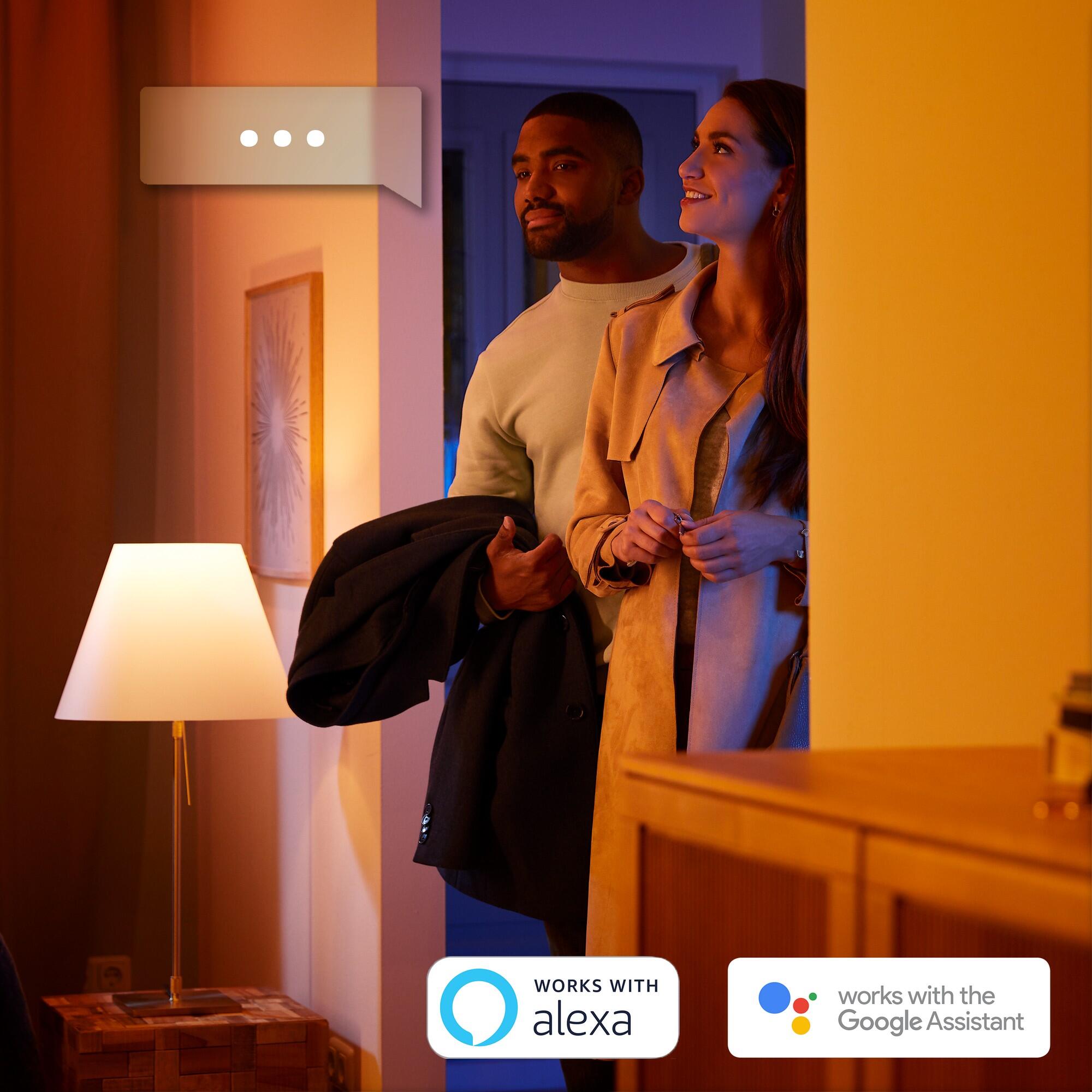 Lampadina HUE AMBIENCE BLUETOOTH, LED, GU10 faretto, trasparente, cct, 5W= 350 LM 42° dimmerabile, PHILIPS HUE - 2