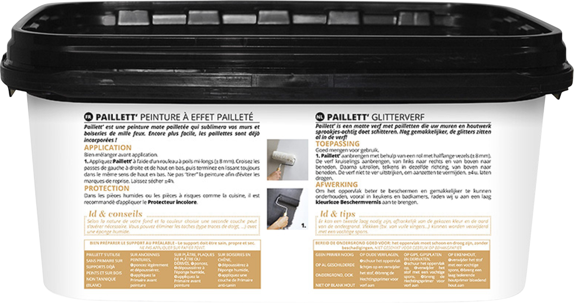 Pittura decorativa Paillett ID effetto paillette bianco bianco 2 l - 14