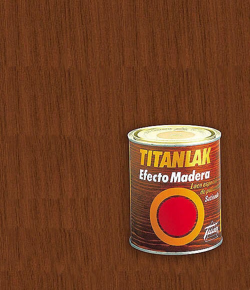Esmalte imitación madera disolvente satinado TITANLAK 750 ml Embero interior / exterior lavable
