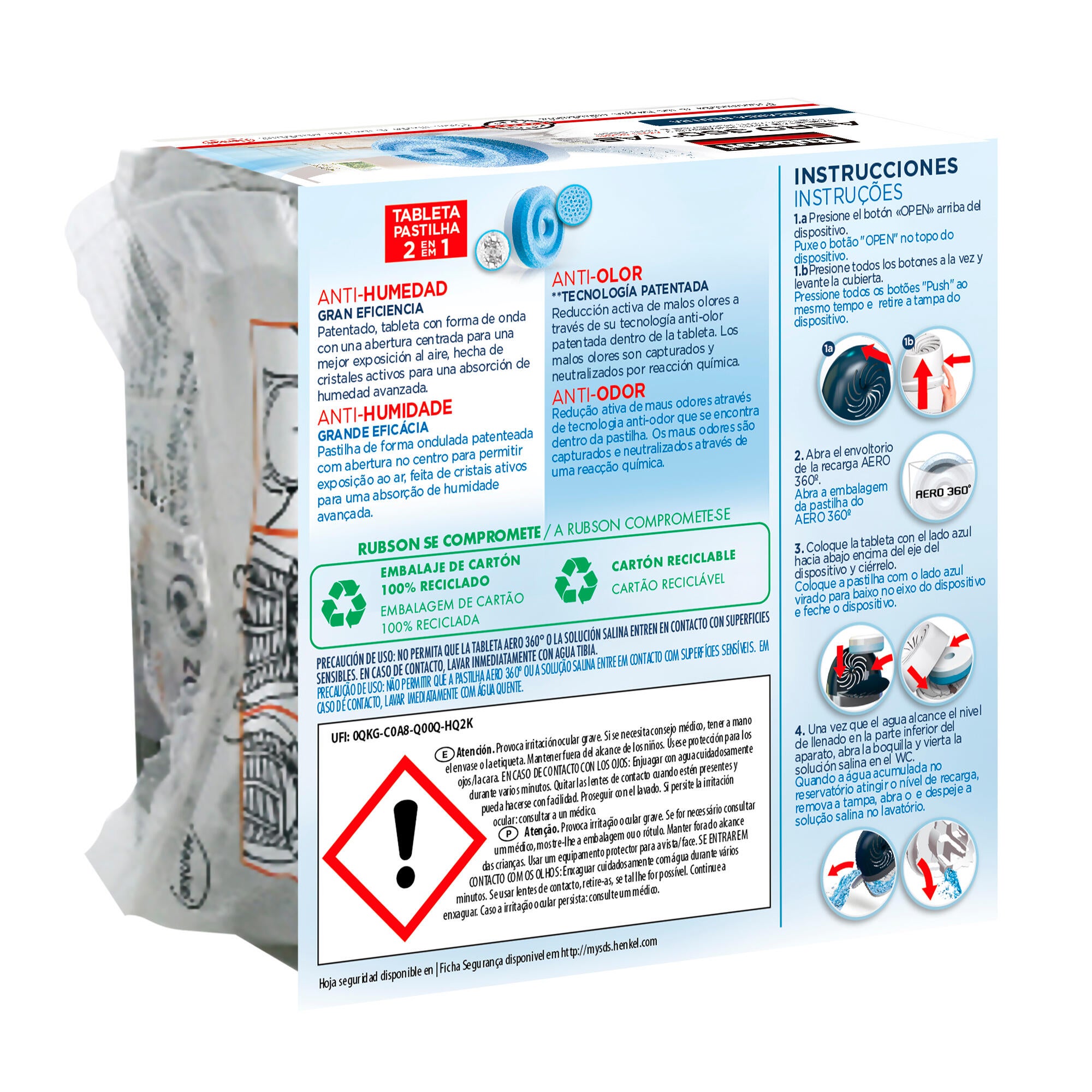 Recarga anti-humidade RUBSON AERO360 - 2