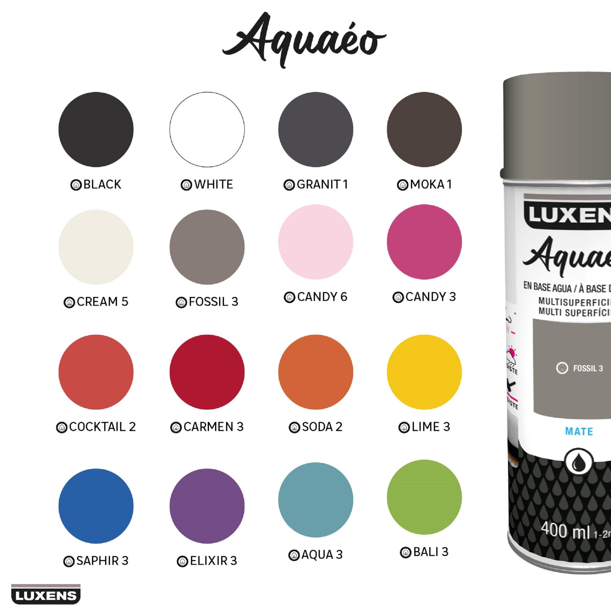Spray decorativo mate LUXENS Aquaéo 400ml white - 5