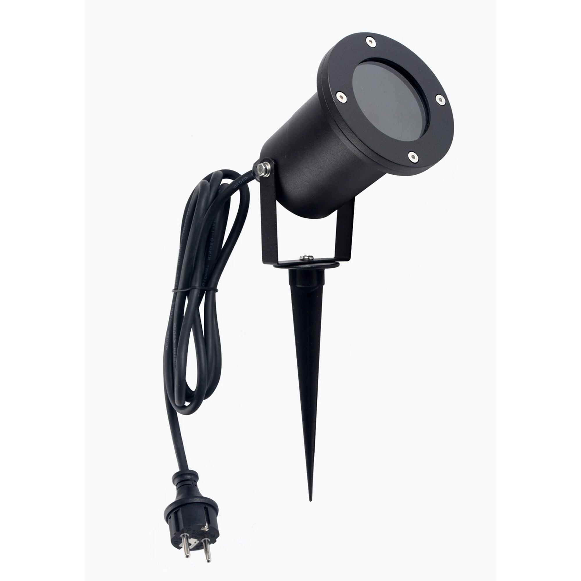 Proiettore da esterno Ada nero, tondo, in alluminio  GU10 IP65 INSPIRE - 6
