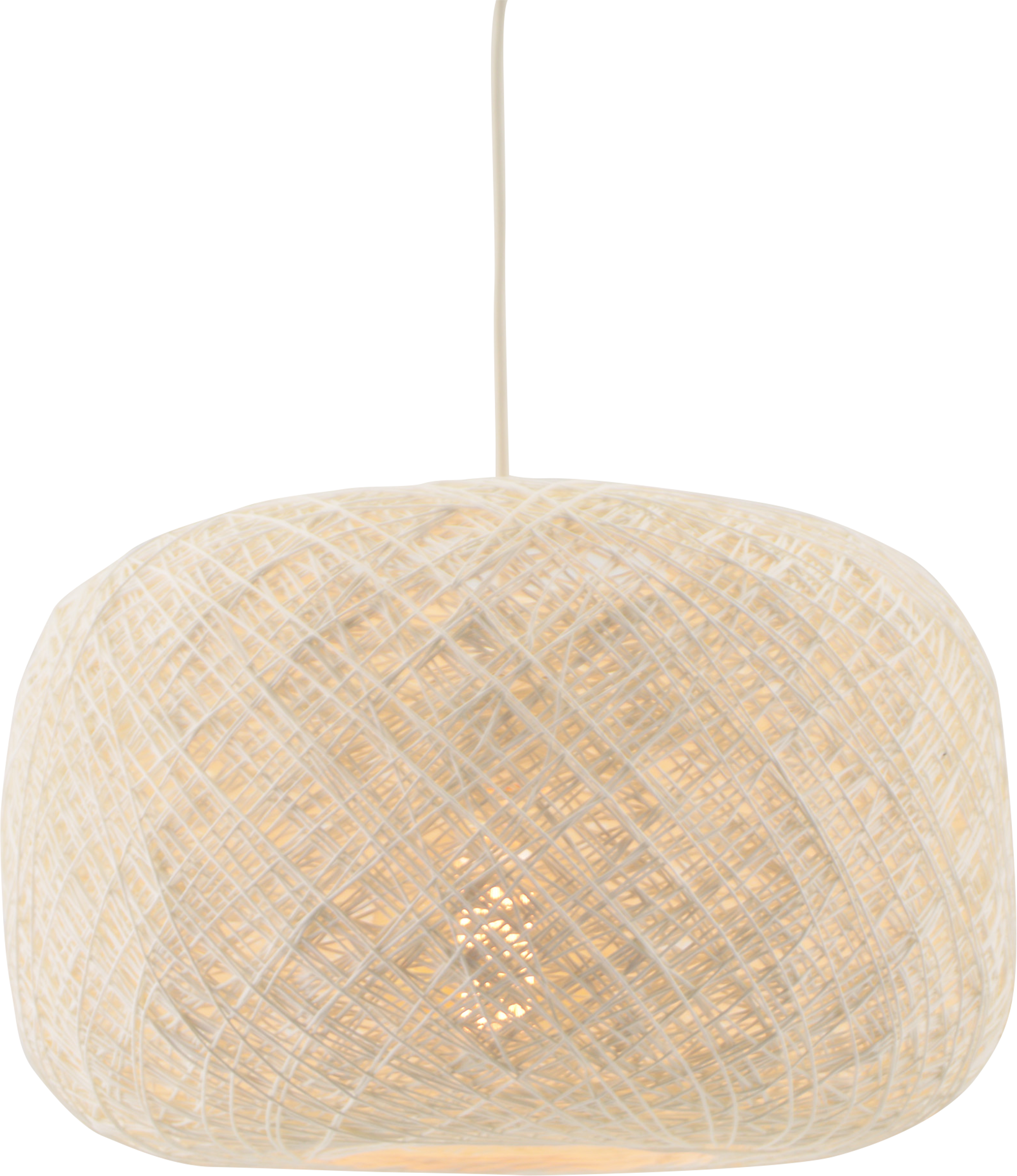 Lámpara de techo colgante blanca 1 luz E27 Ankara 41 cm | Leroy Merlin