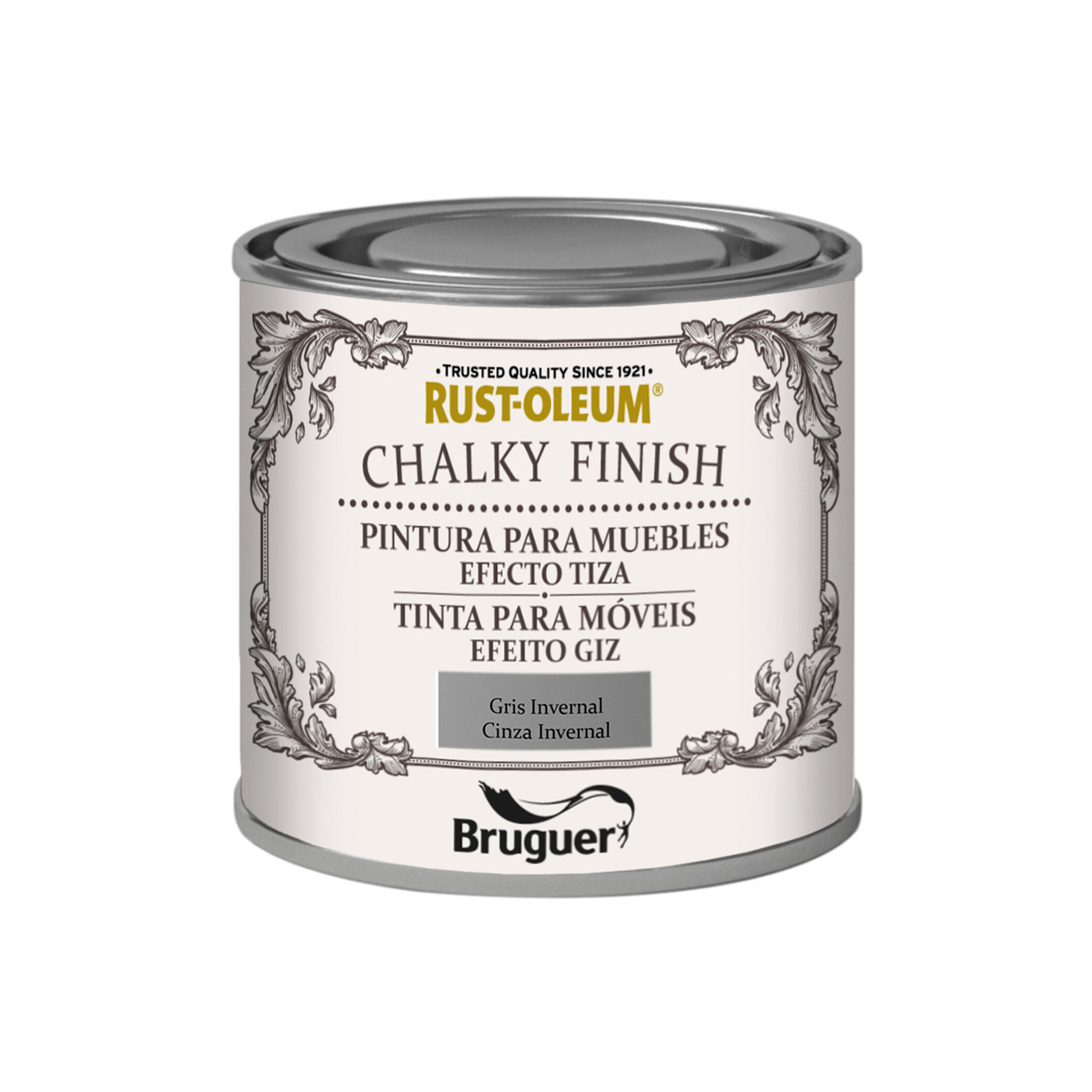Pintura a la tiza CHALKY FINISH RUST-OLEUM 125 ml gris invernal - 2