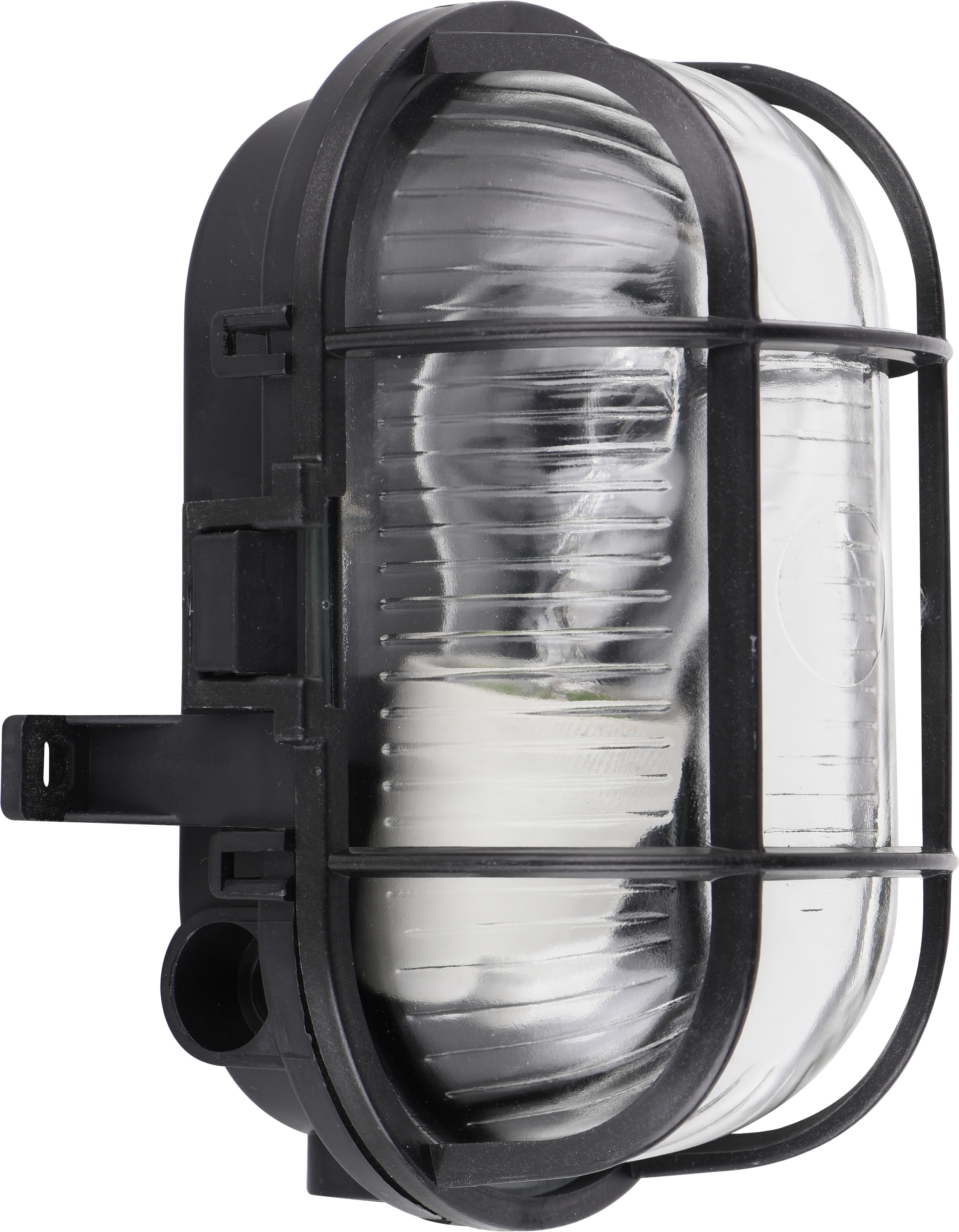 Candeeiro de parede oval Olho Boi IP44 E27 com grelha preto - 9