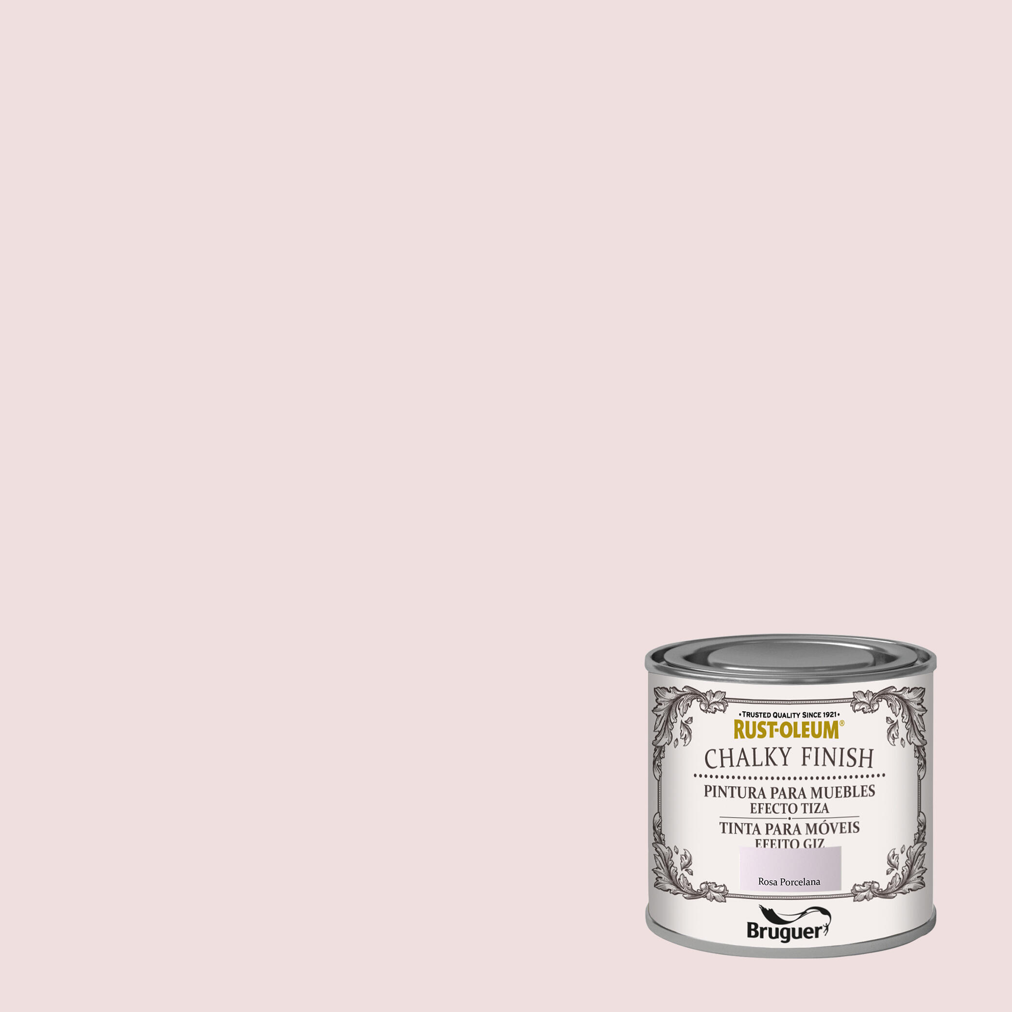 Pintura a la tiza chalky finish rust-oleum 125 ml rosa porcelama