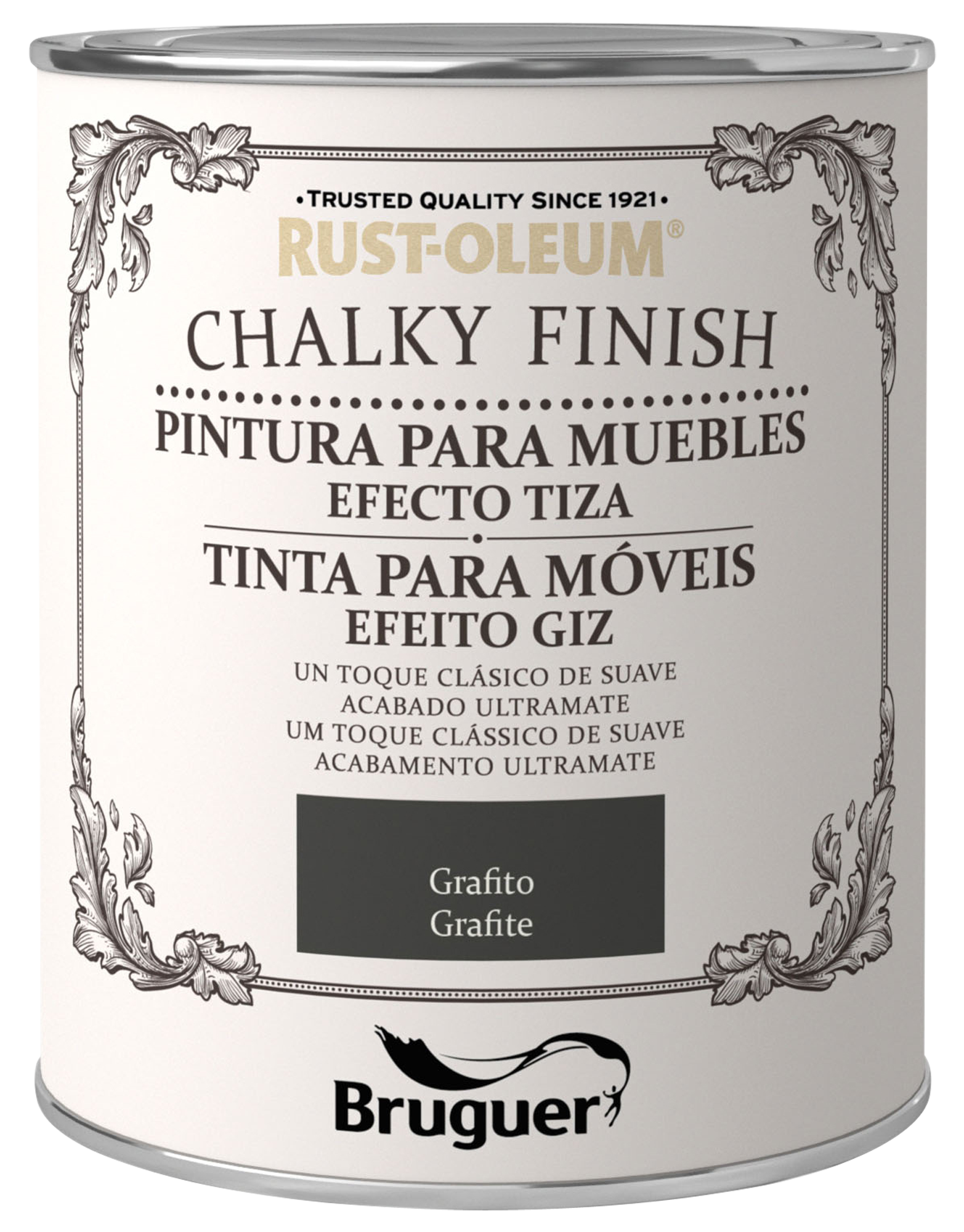 Tinta para móveis CHALKY PAINT 0.75L GRAFITE Rust-Oleum - 2