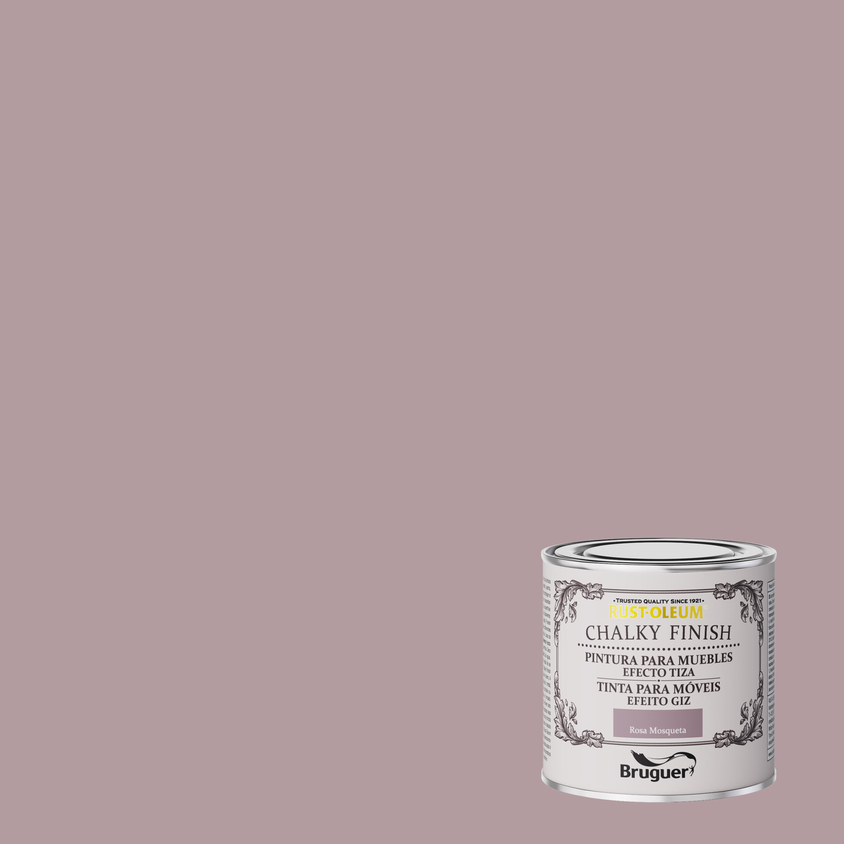Pintura a la tiza chalky finish rust-oleum 125 ml rosa mosqueta