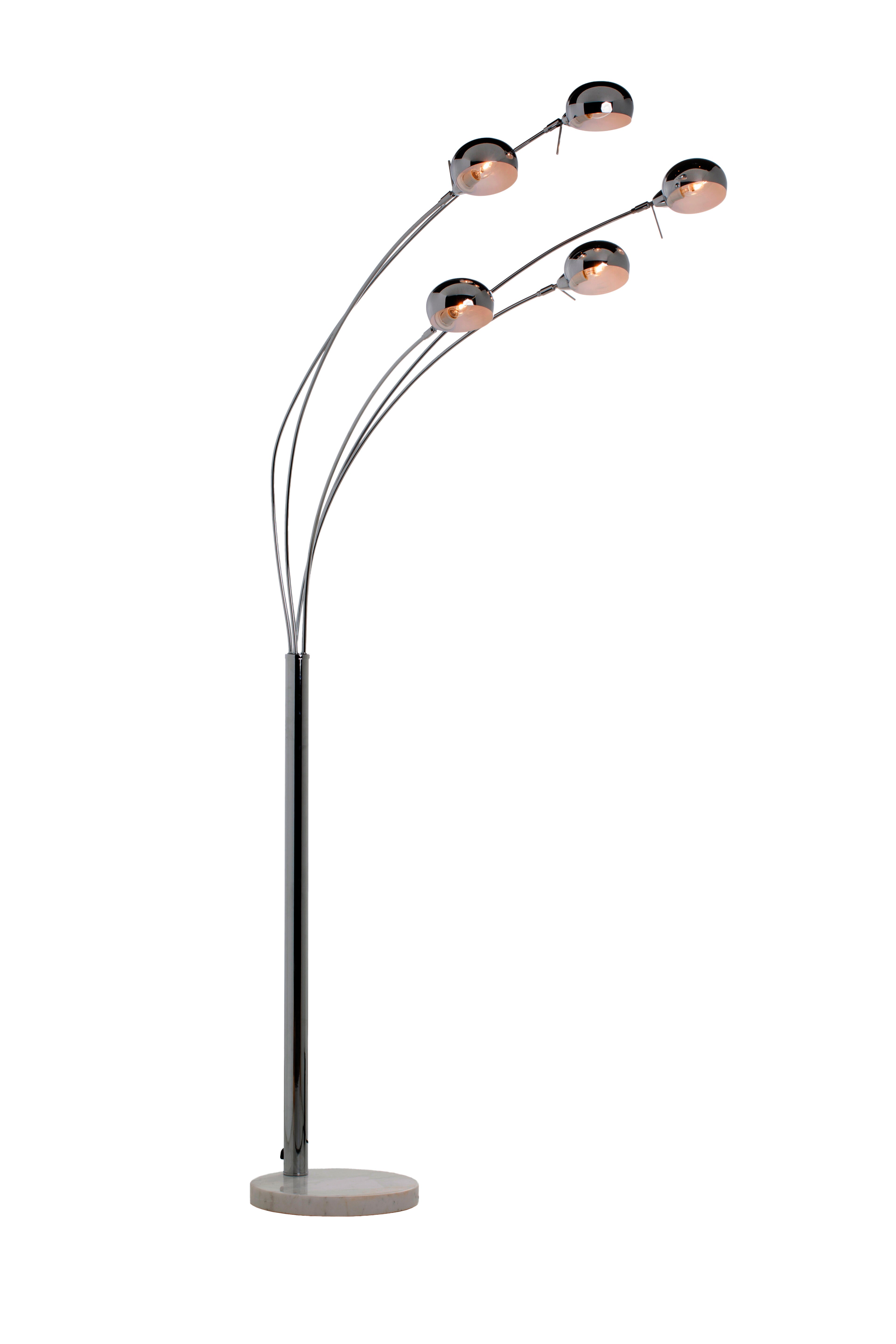 Lampada da terra Kimi in marmo, H 228 cm, E14 5xMAX40W INSPIRE - 5