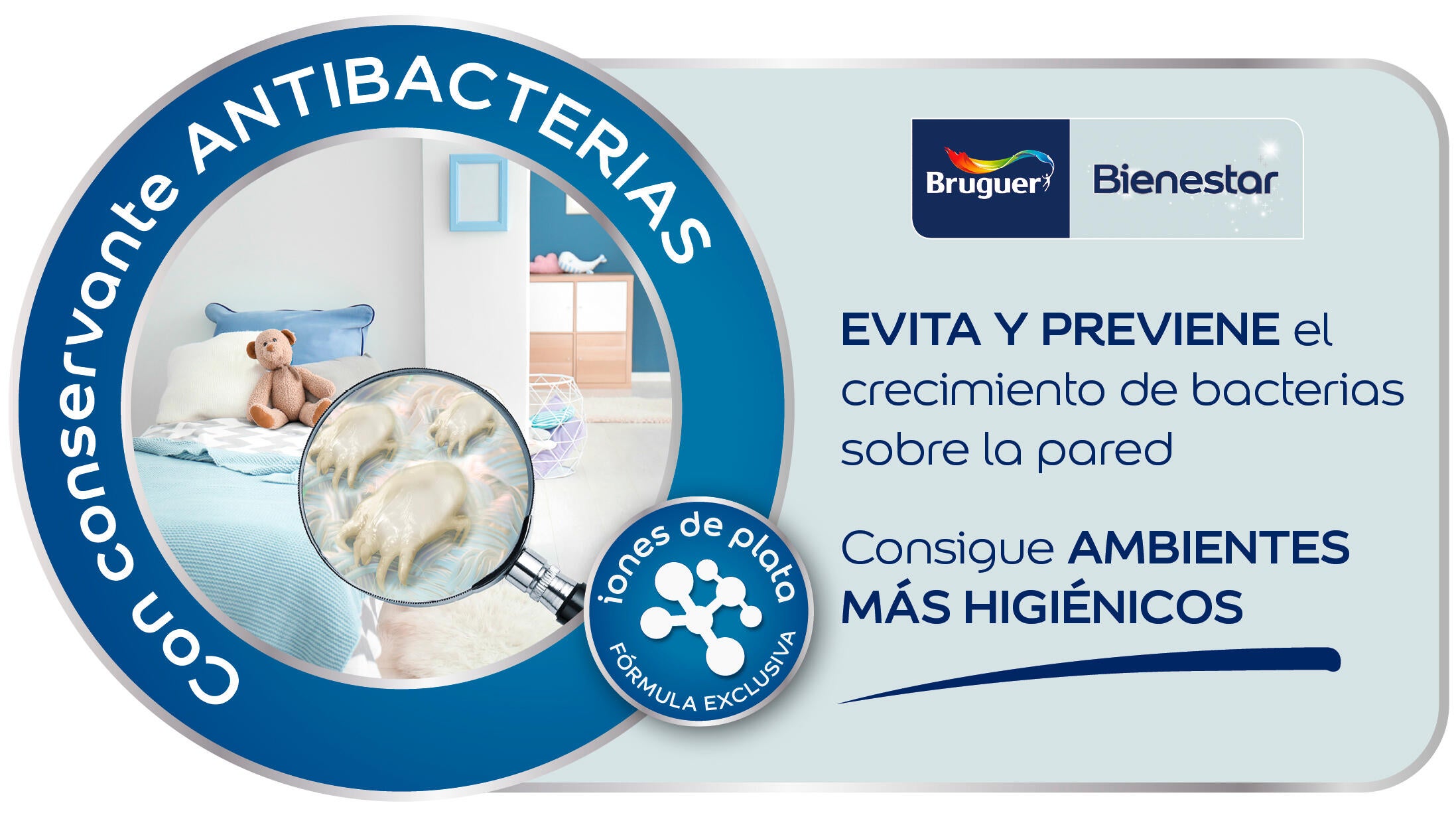 Pintura de interior Bienestar BRUGUER color gris suave mate 4L para paredes y techos - 8