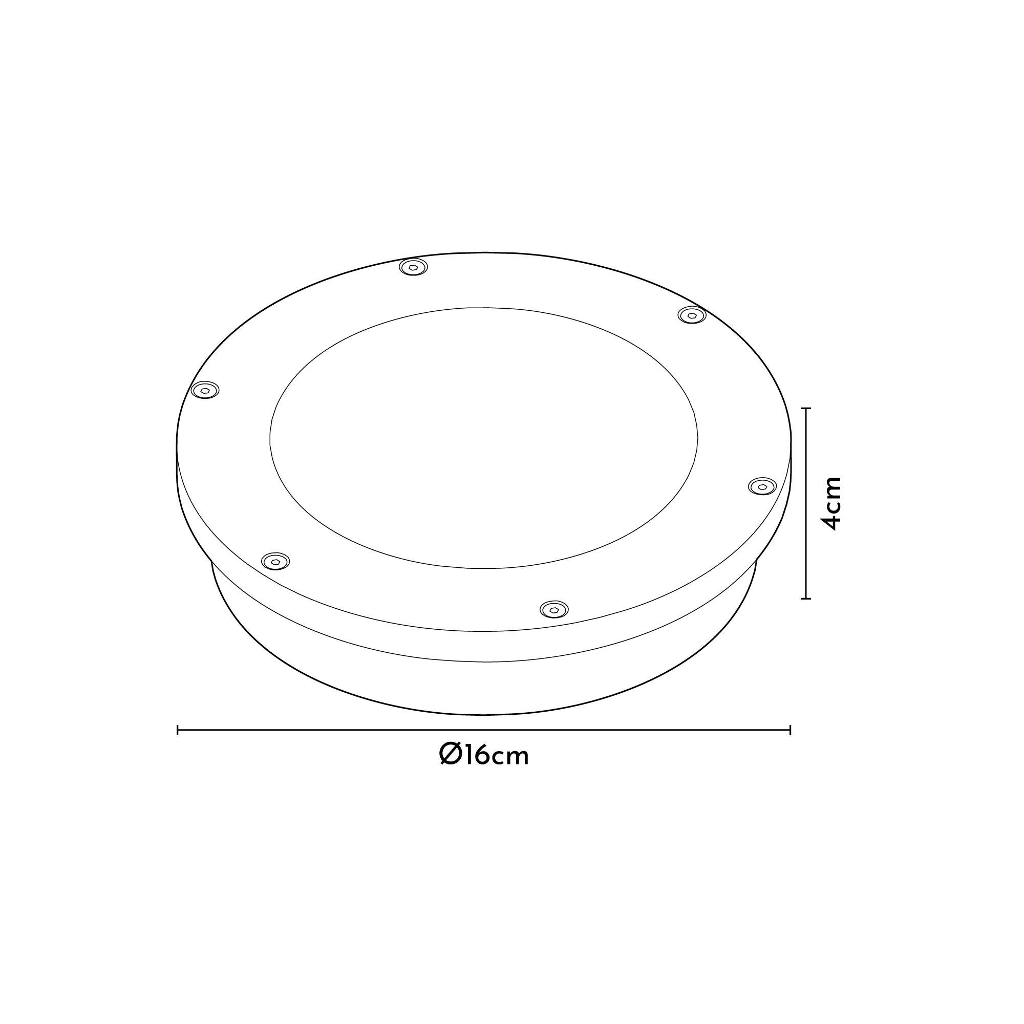 Foco solar LED Polaris cromado - 6
