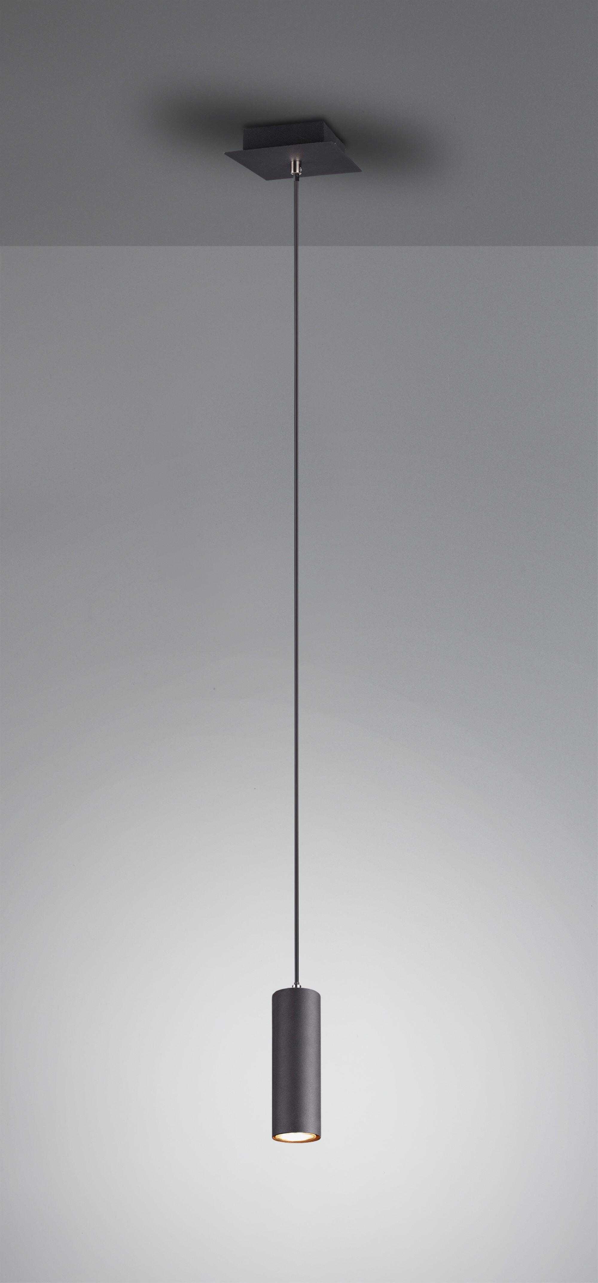 Lámpara de techo colgante de acero negra 1 luz GU10 Marley 12 cm - 2