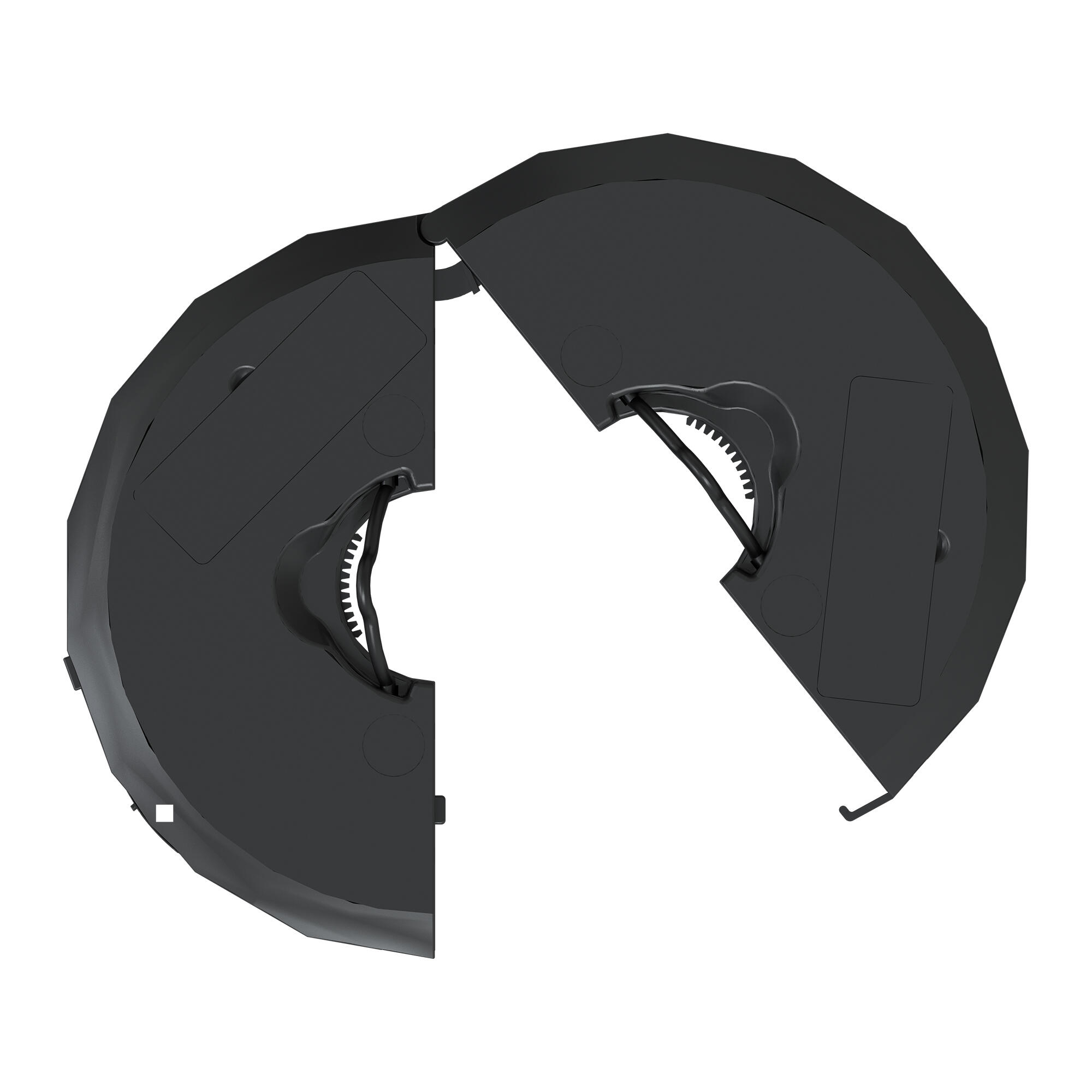 Lámpara de suspensión solar exterior luz LED blanco frío HORUS negro con sensor crepuscular IP44 - 7