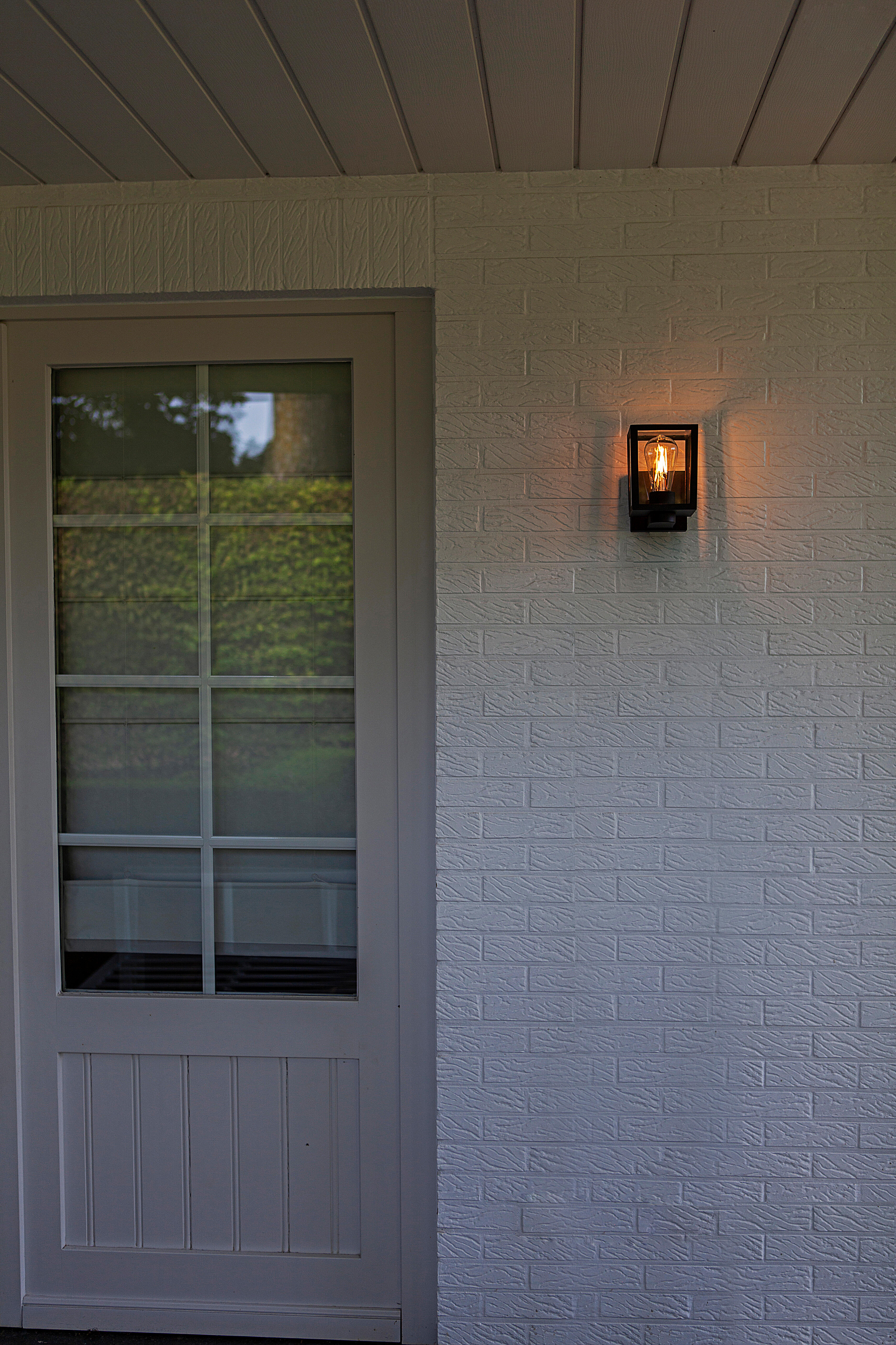 Aplique exterior shiv negro e27