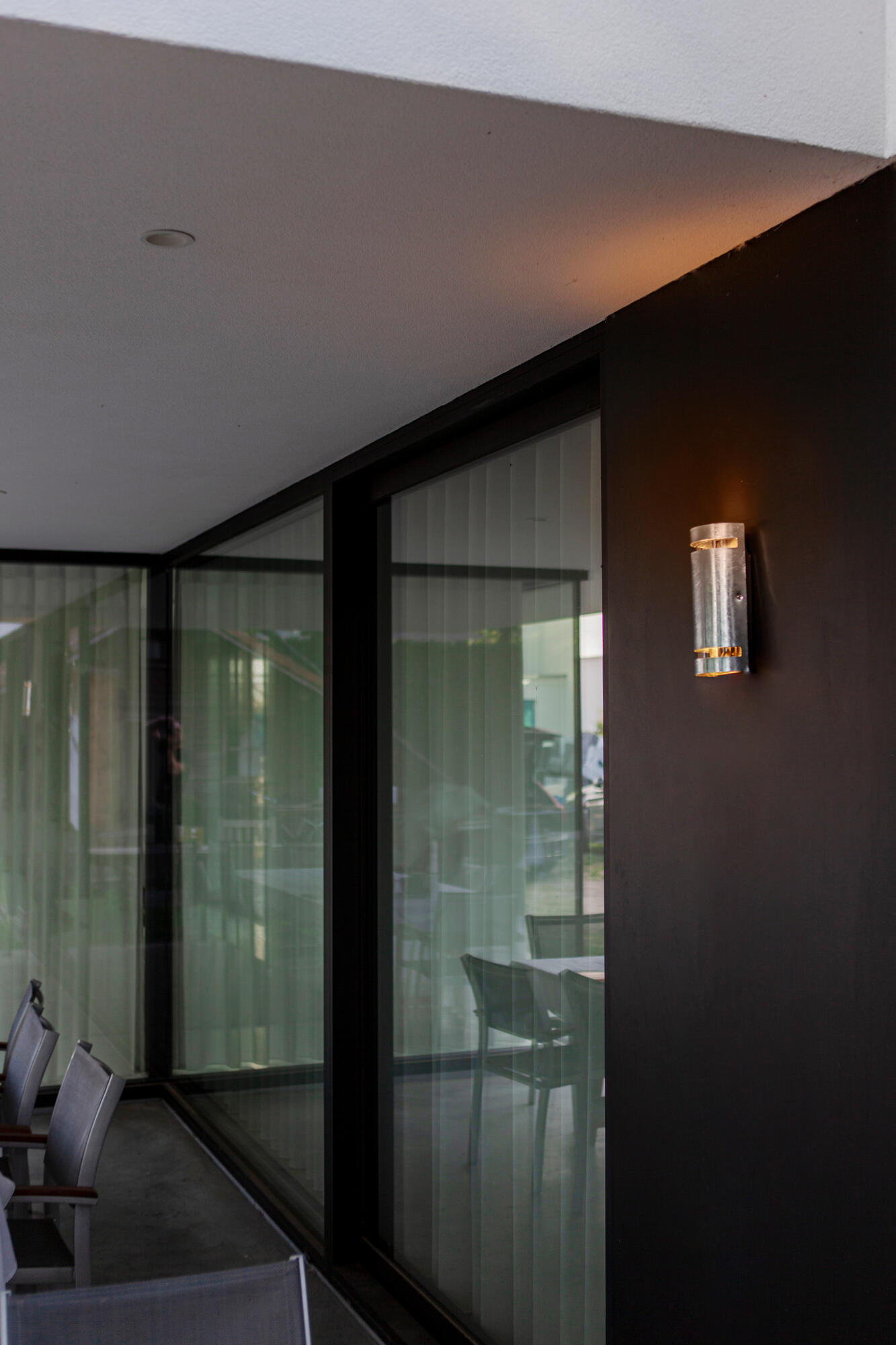 Aplique exterior ran negro 2 luces galvanizado