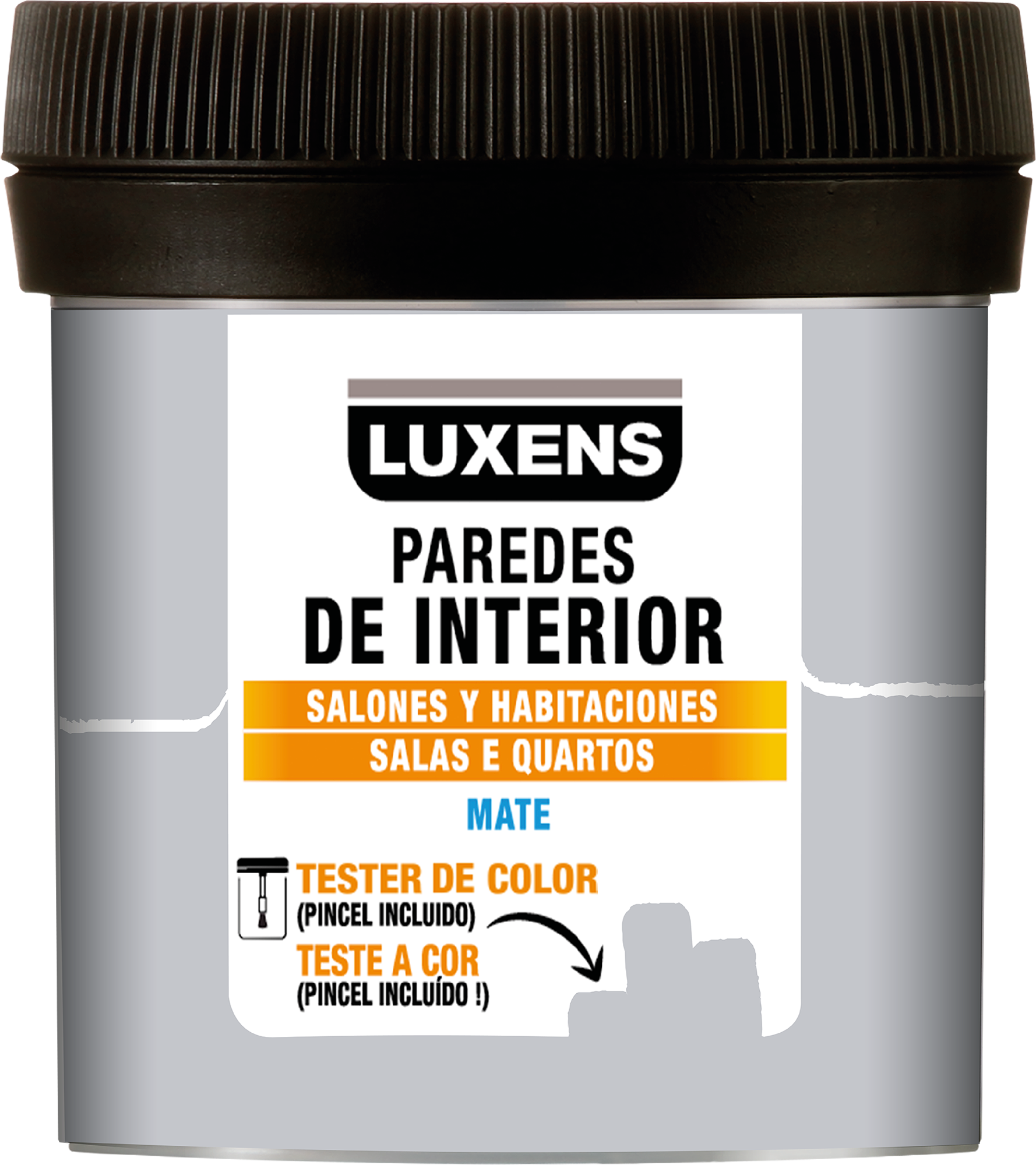 Tester de pintura salones y habitaciones LUXENS color granit 5 mate 75ml para paredes y techos - 2