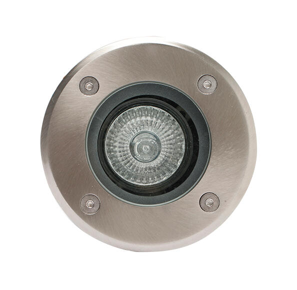 Portafaretto da incasso in alluminio ATLANTA GU10 argento tondo IP67 INSPIRE - 10