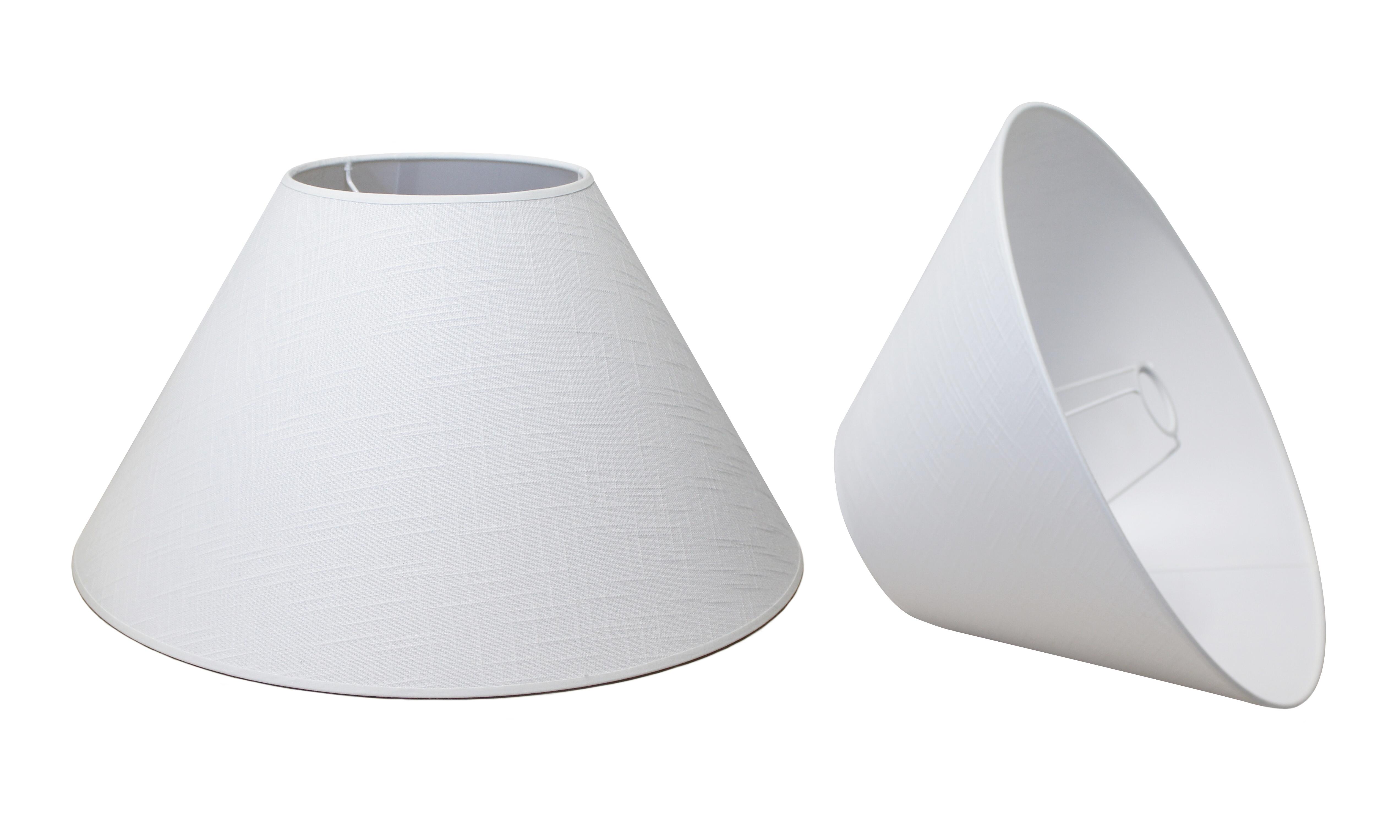 Pantalla de lino crudo 45 cm