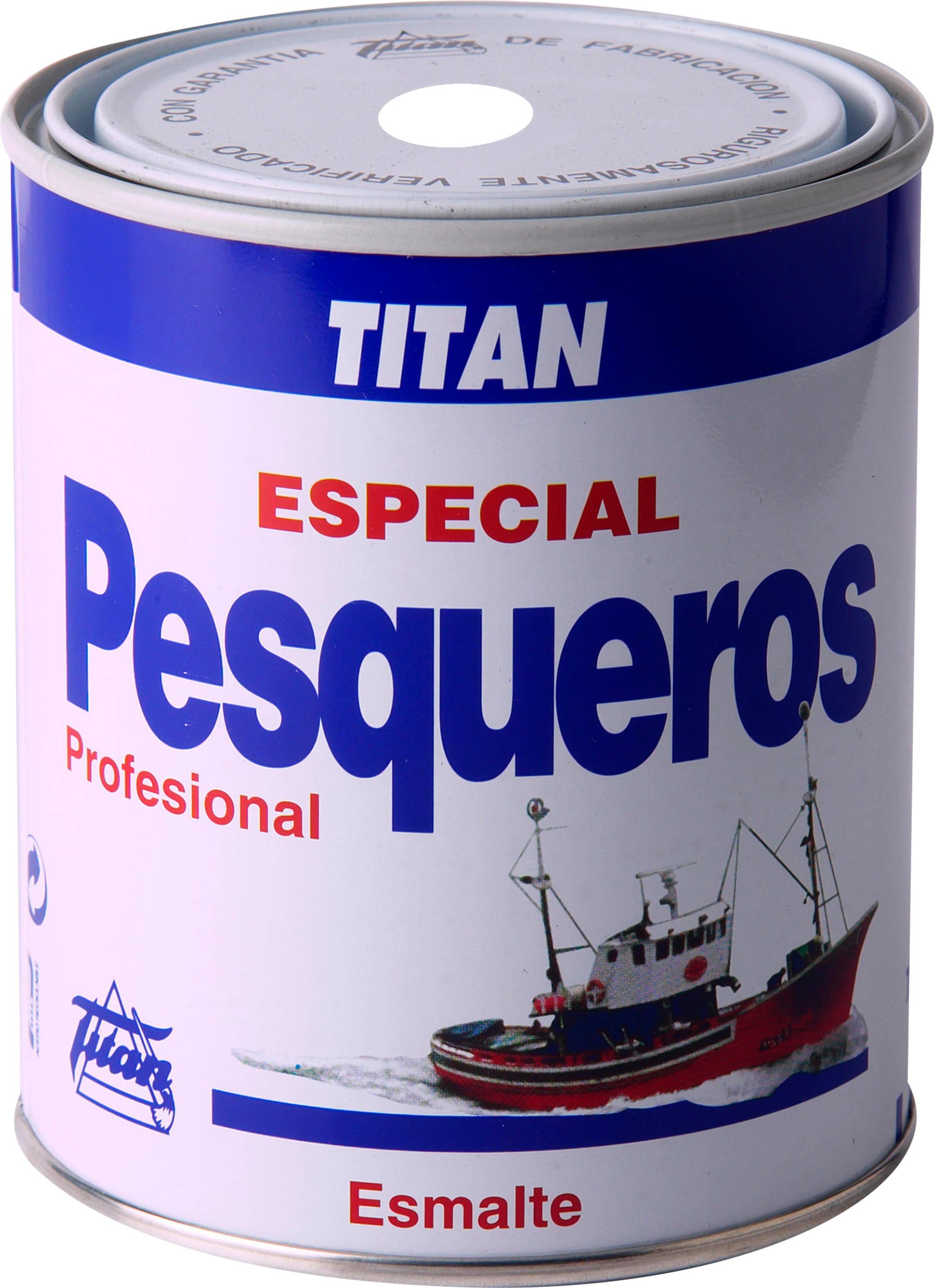 Esmalte para barcos pesqueiros 0,75ML brilho branco Titan - 2