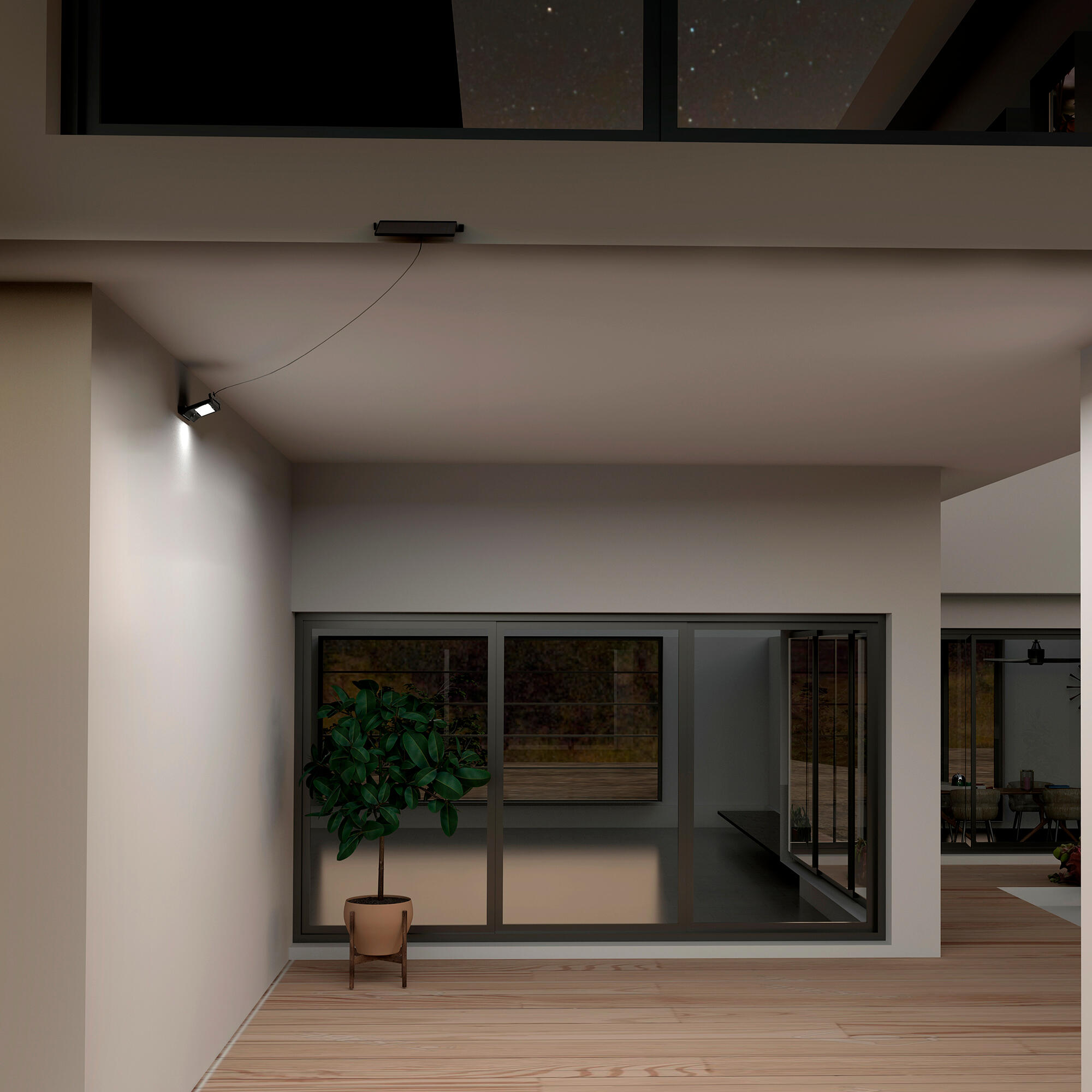 Proyector solar LED ARTE CONFORT Titan S 1000 lm IP65 con panel separado luz blanco neutro y detector de movimiento - 3