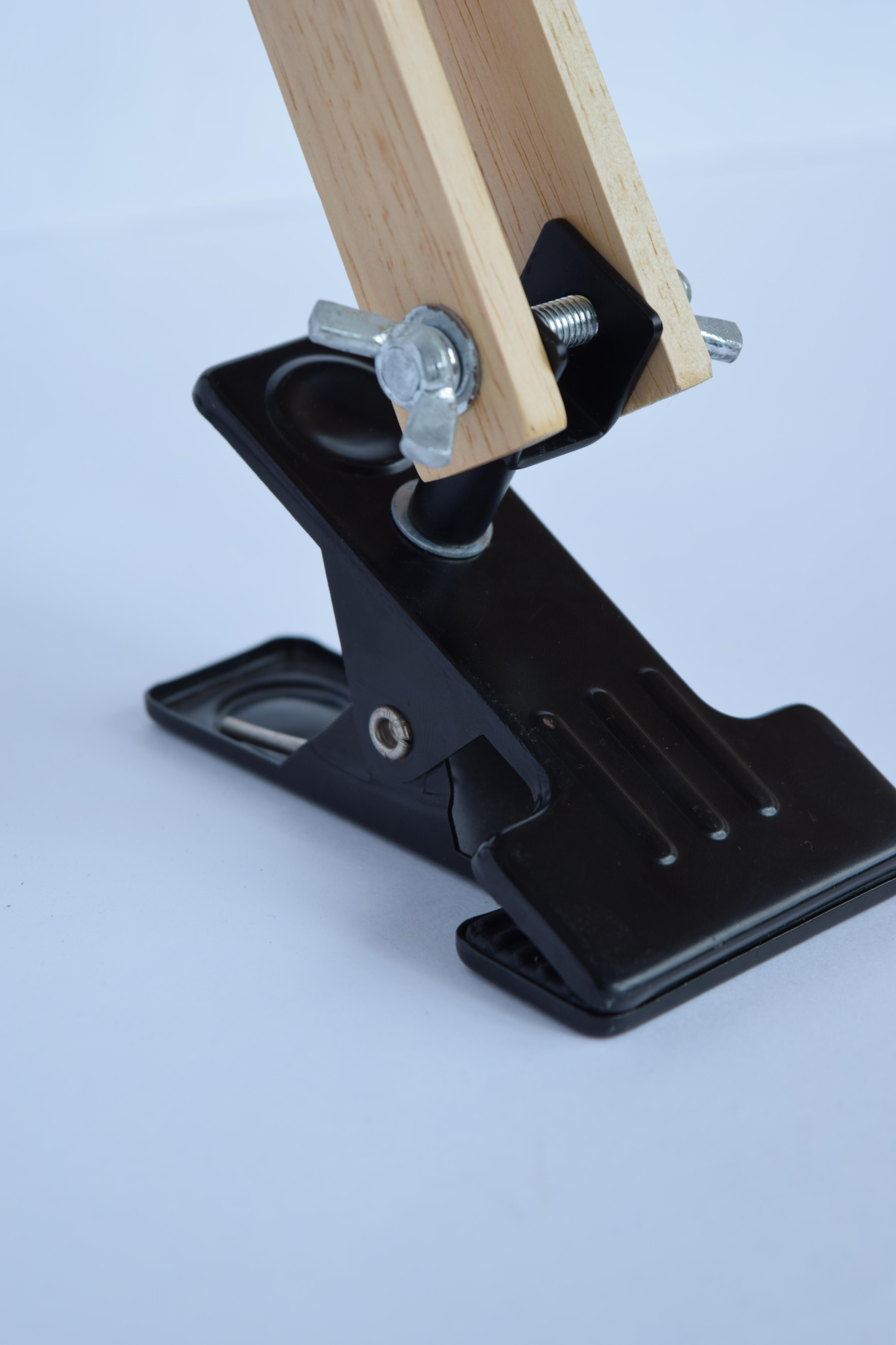 Flexo para escritorio compatible con casquillo GU10 Nomade SEYNAVE con estructura acero marrón alimentación a red - 3