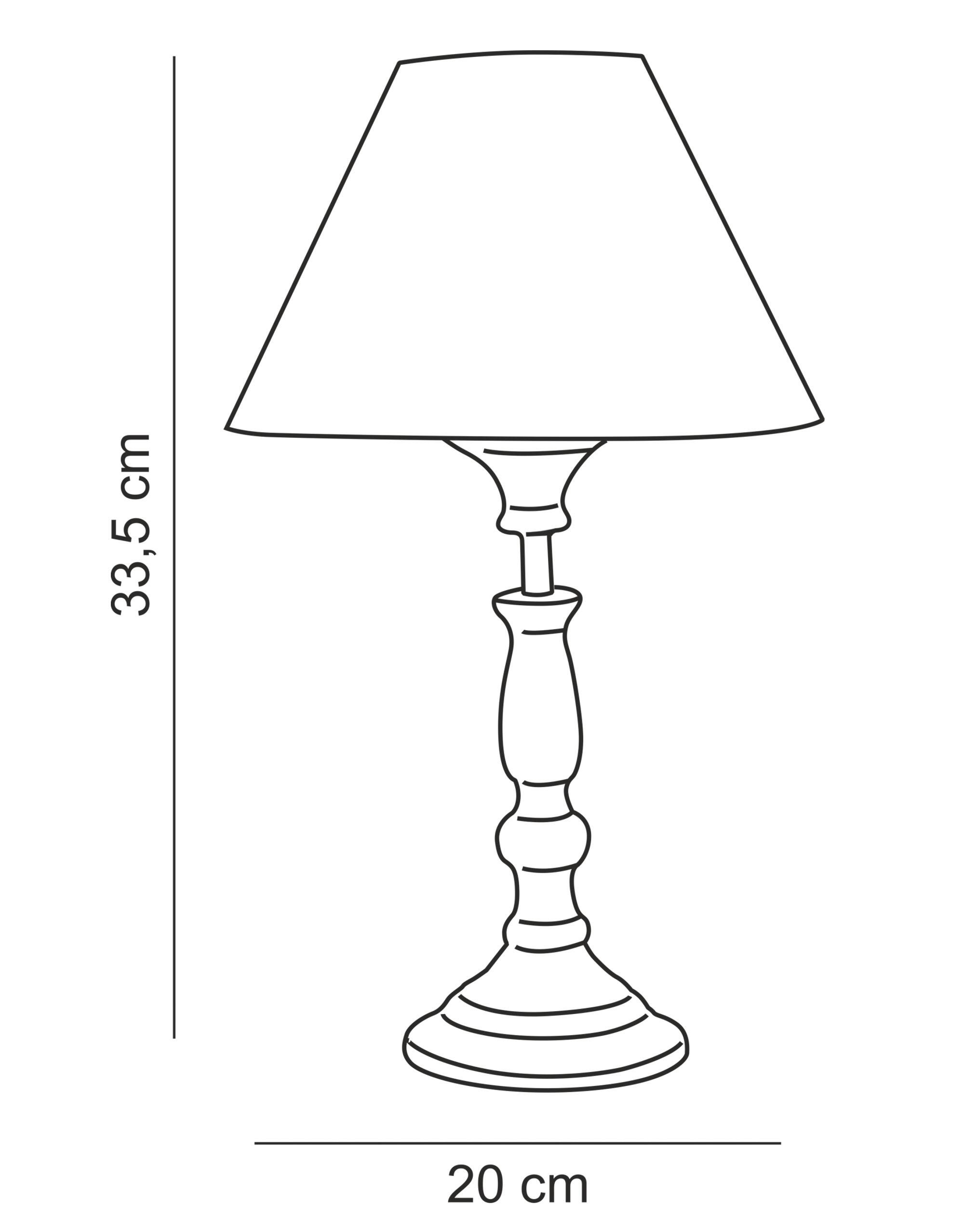 Lámpara de mesa compatible con casquillo E14 Romance SEYNAVE con estructura gris pantalla beige alimentación a red - 3