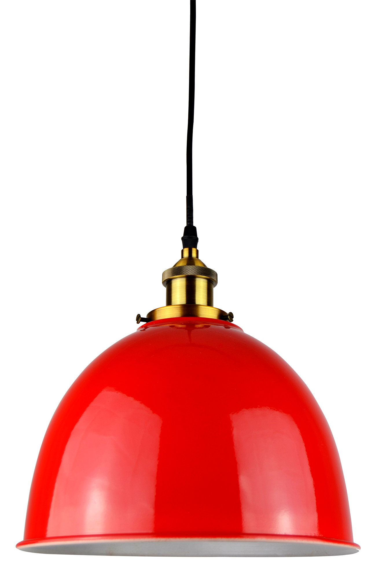 Lámpara de techo belfast 1 luces e27 26 cm roja