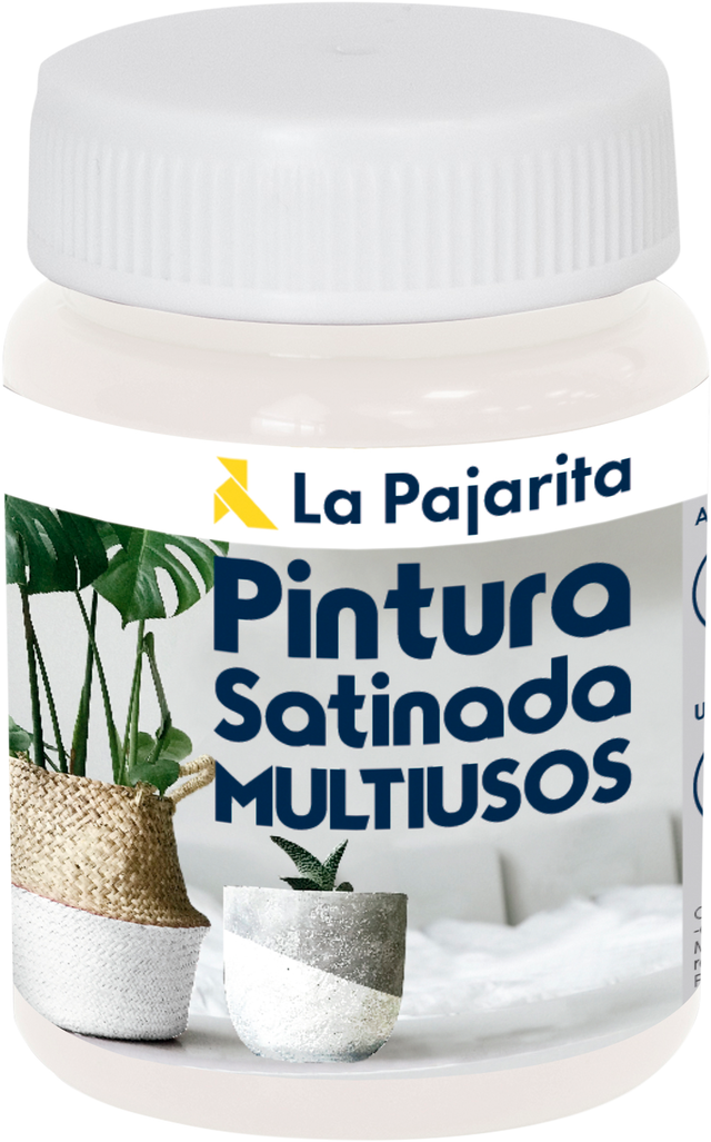 Tinta multiusos acetinada 75ML BRANCO PAJARITA