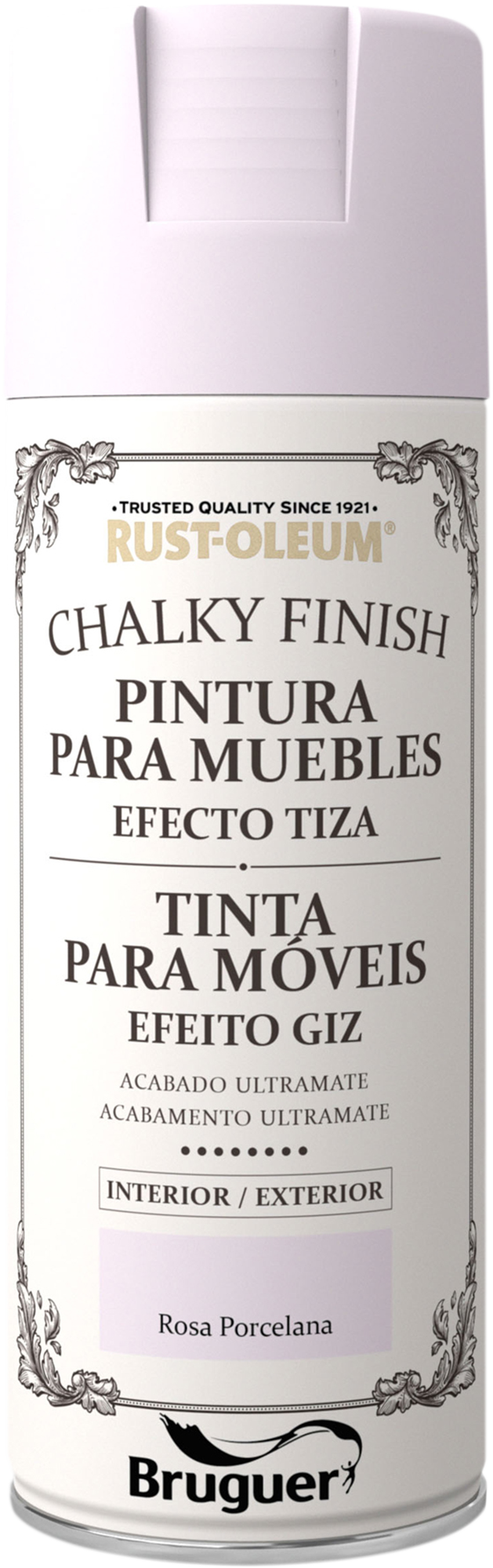Pintura a la tiza spray CHALKY FINISH RUST-OLEUM 400 ml rosa porcelana - 2