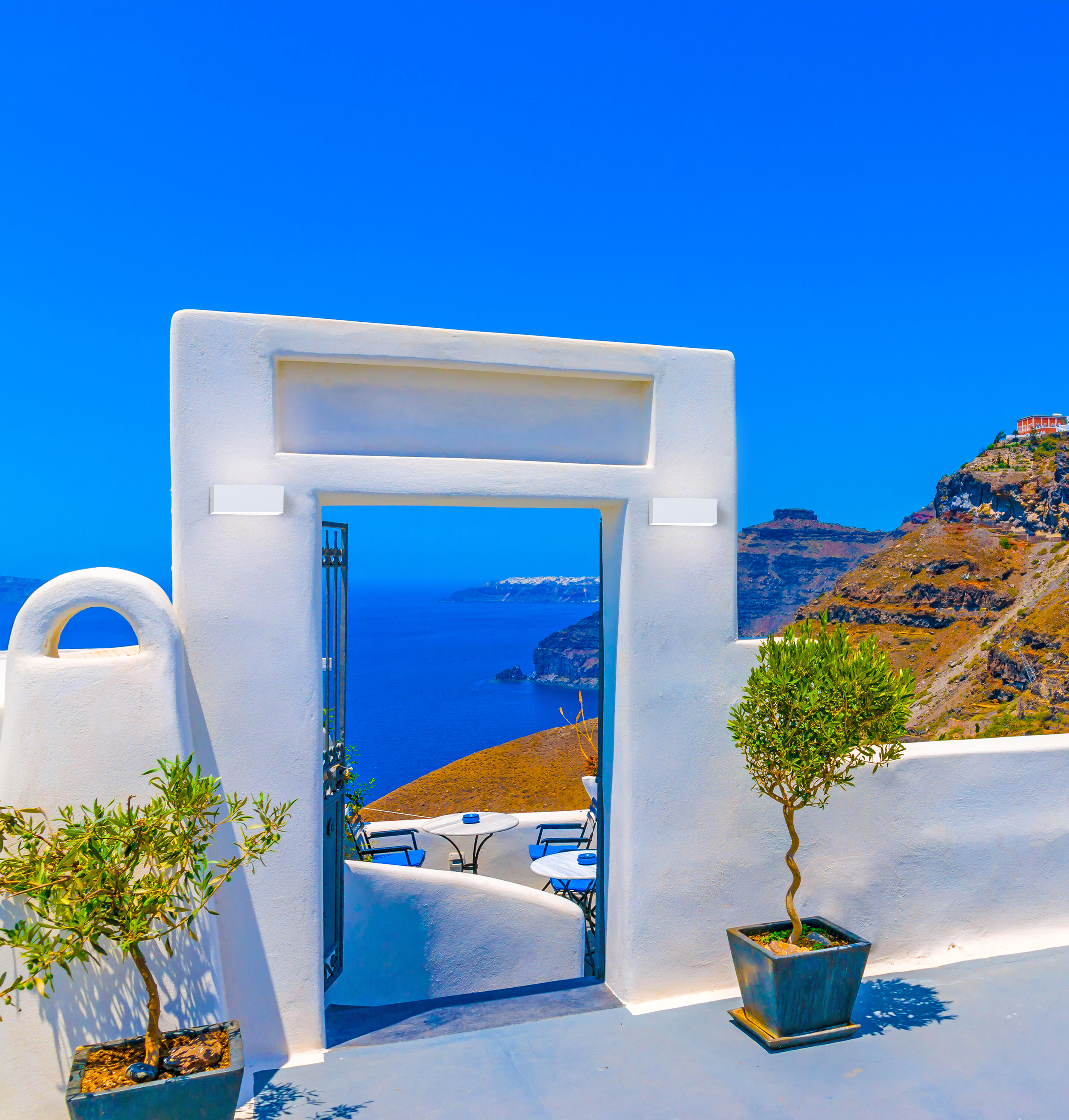 Aplique de exterior ara blanco